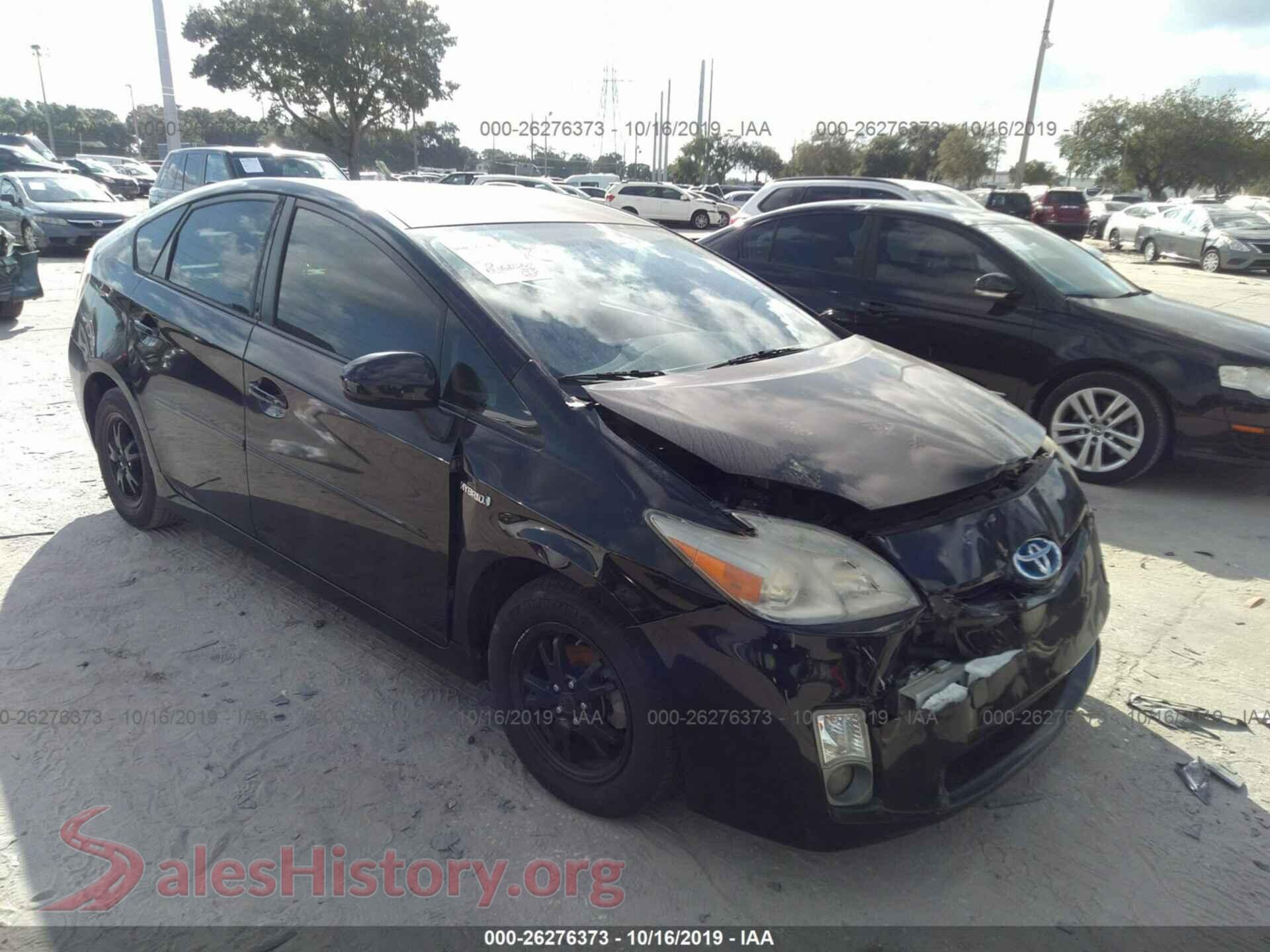 2010 TOYOTA PRIUS — VIN JTDKN3DU8A1005760
