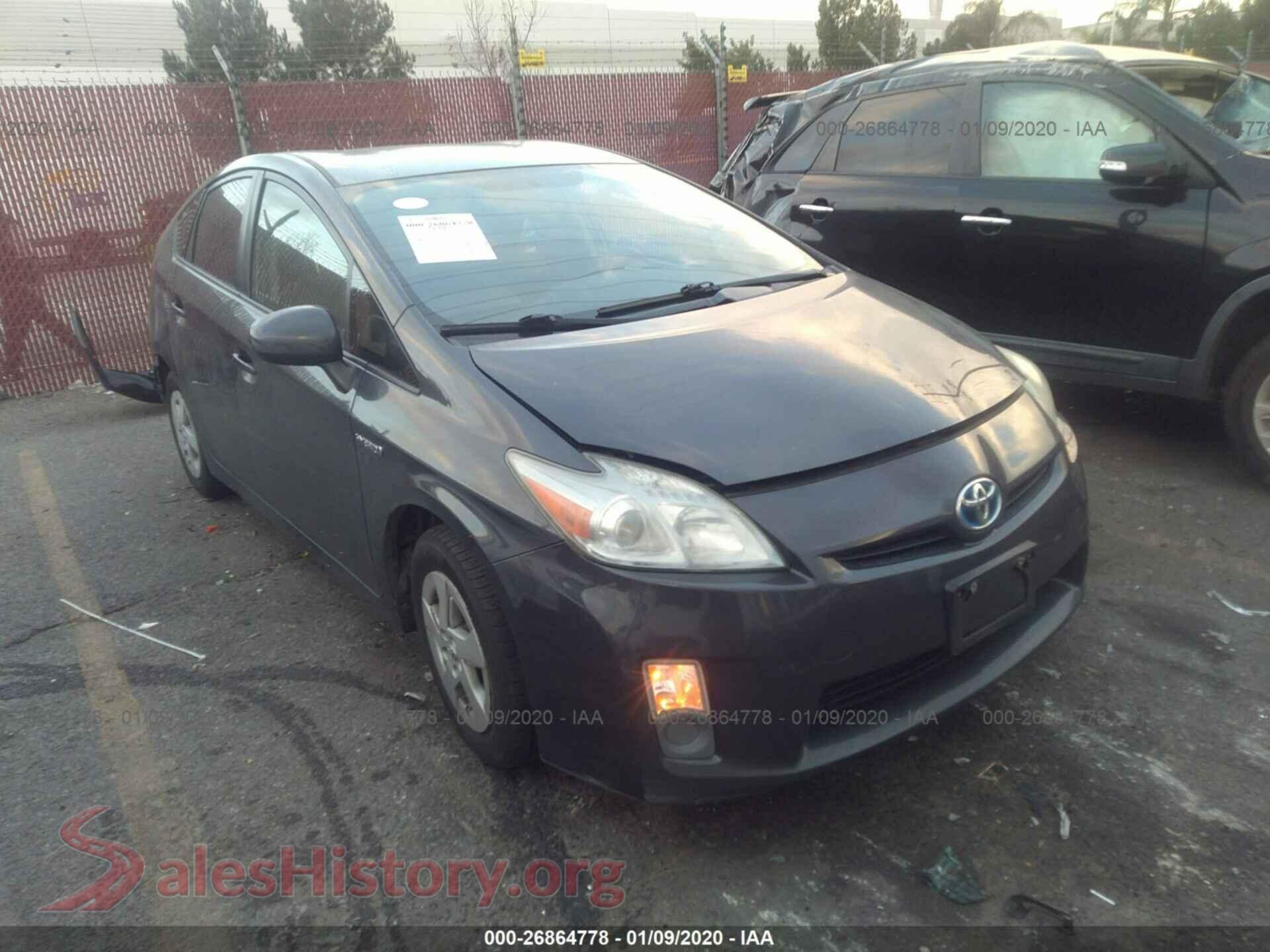 2011 TOYOTA PRIUS — VIN JTDKN3DU8B1339353