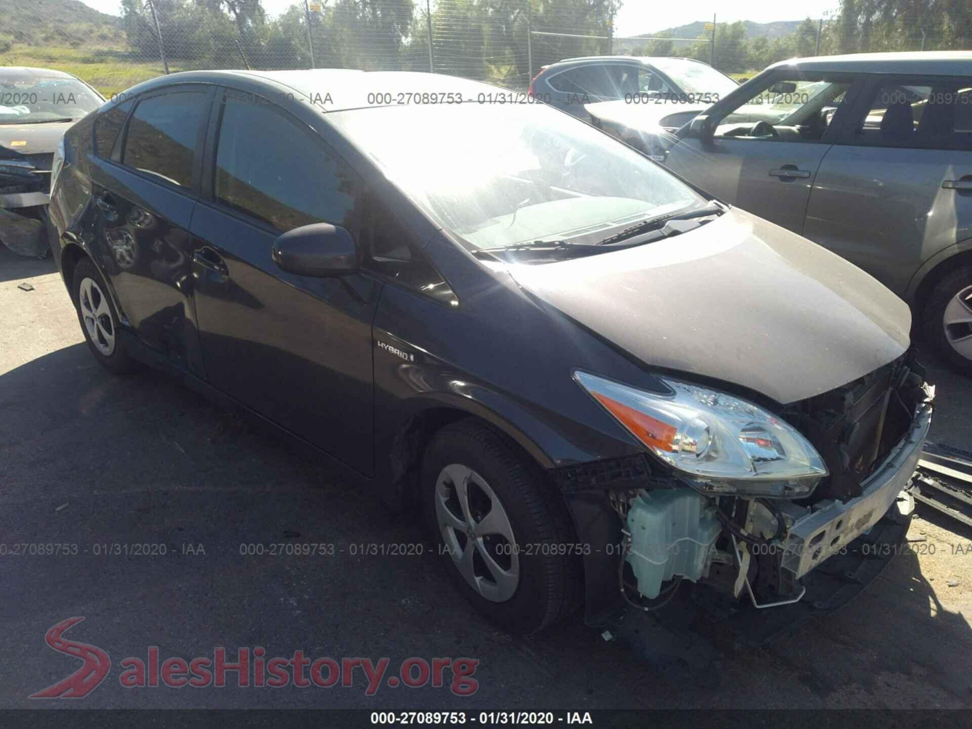 2012 Toyota Prius — VIN JTDKN3DU8C1597146