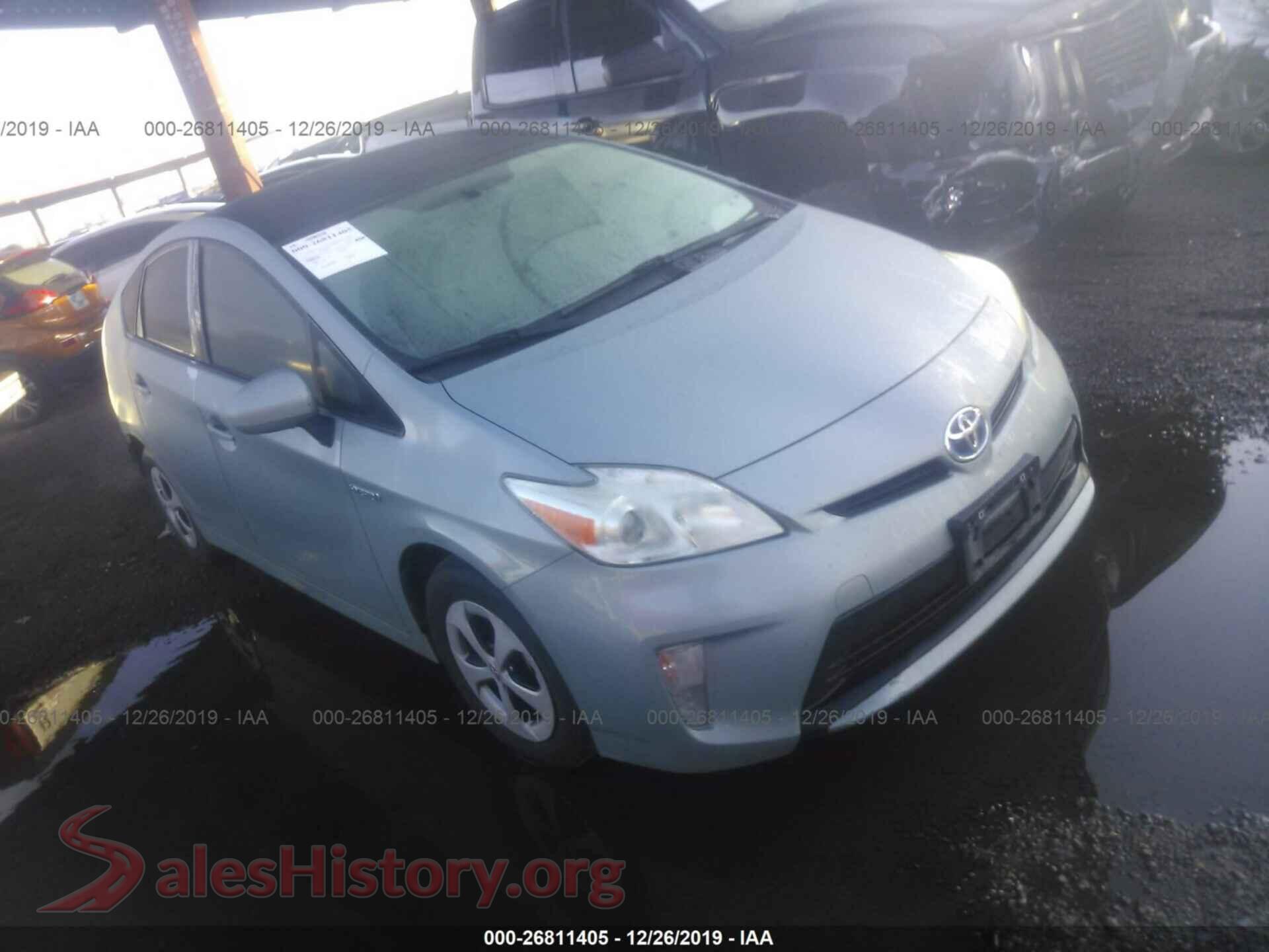 2012 TOYOTA PRIUS — VIN JTDKN3DU8C5426468