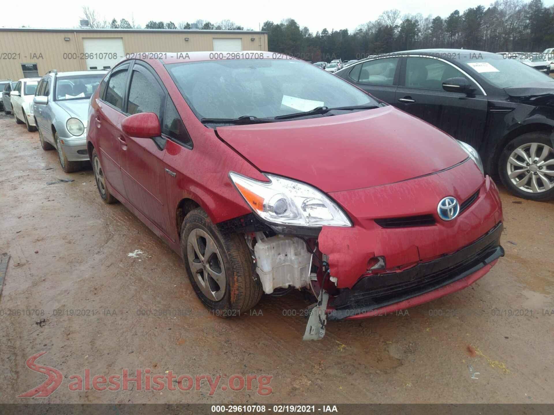 2013 TOYOTA PRIUS — VIN JTDKN3DU8D1639333