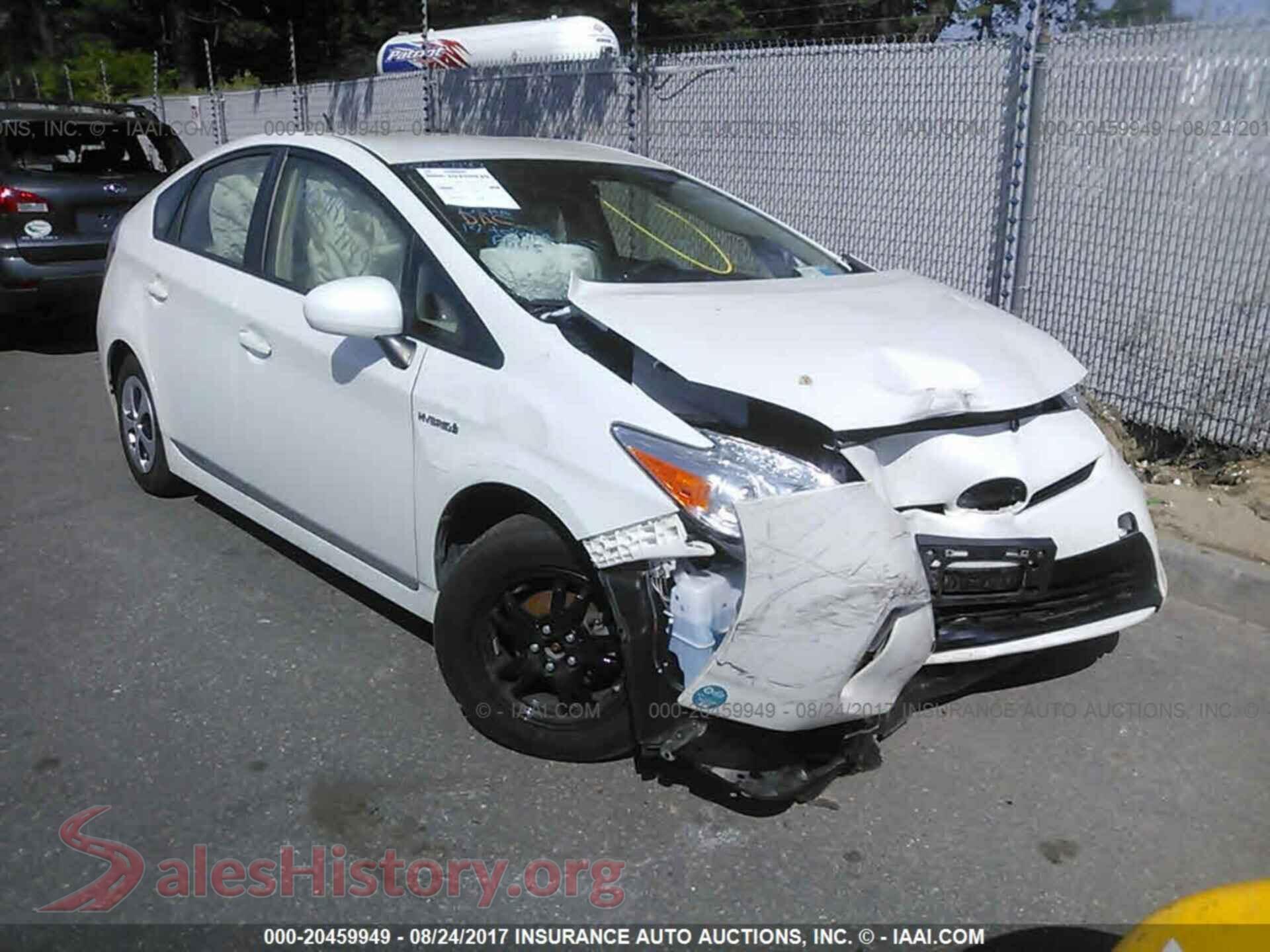 2014 TOYOTA PRIUS — VIN JTDKN3DU8E1802421