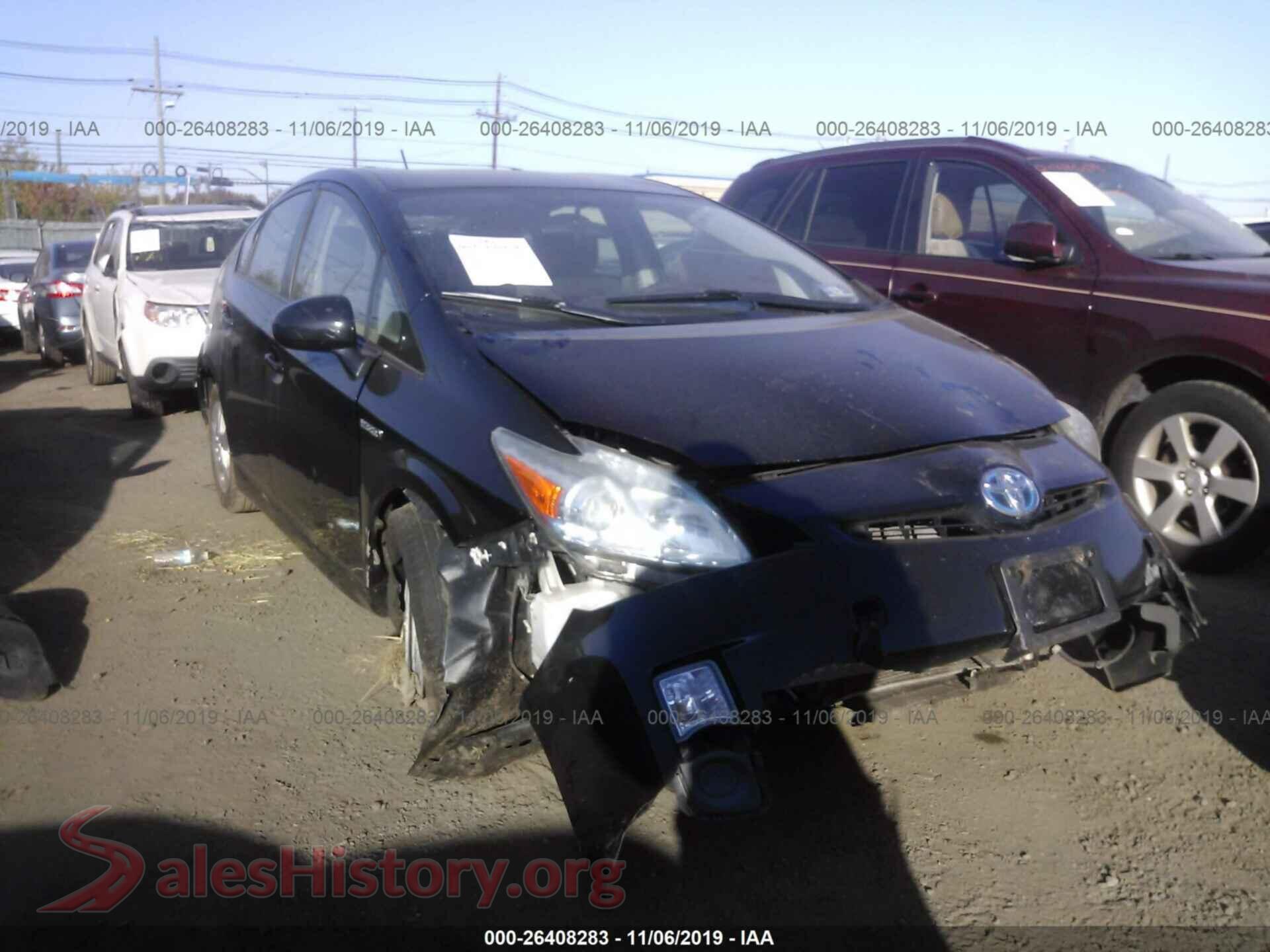 2011 TOYOTA PRIUS — VIN JTDKN3DU9B1477998