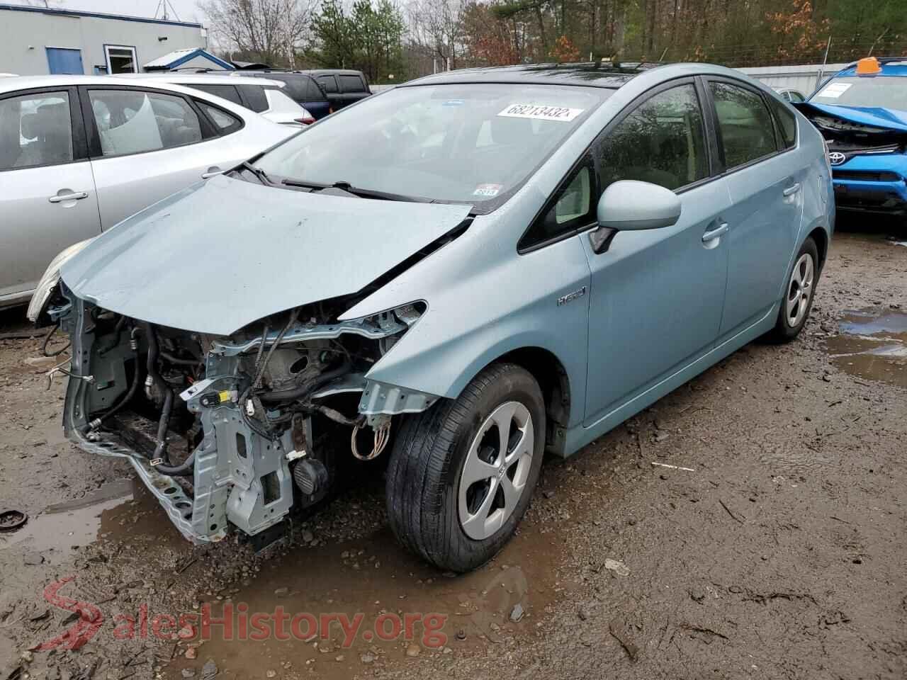 2012 TOYOTA PRIUS — VIN JTDKN3DU9C1592926