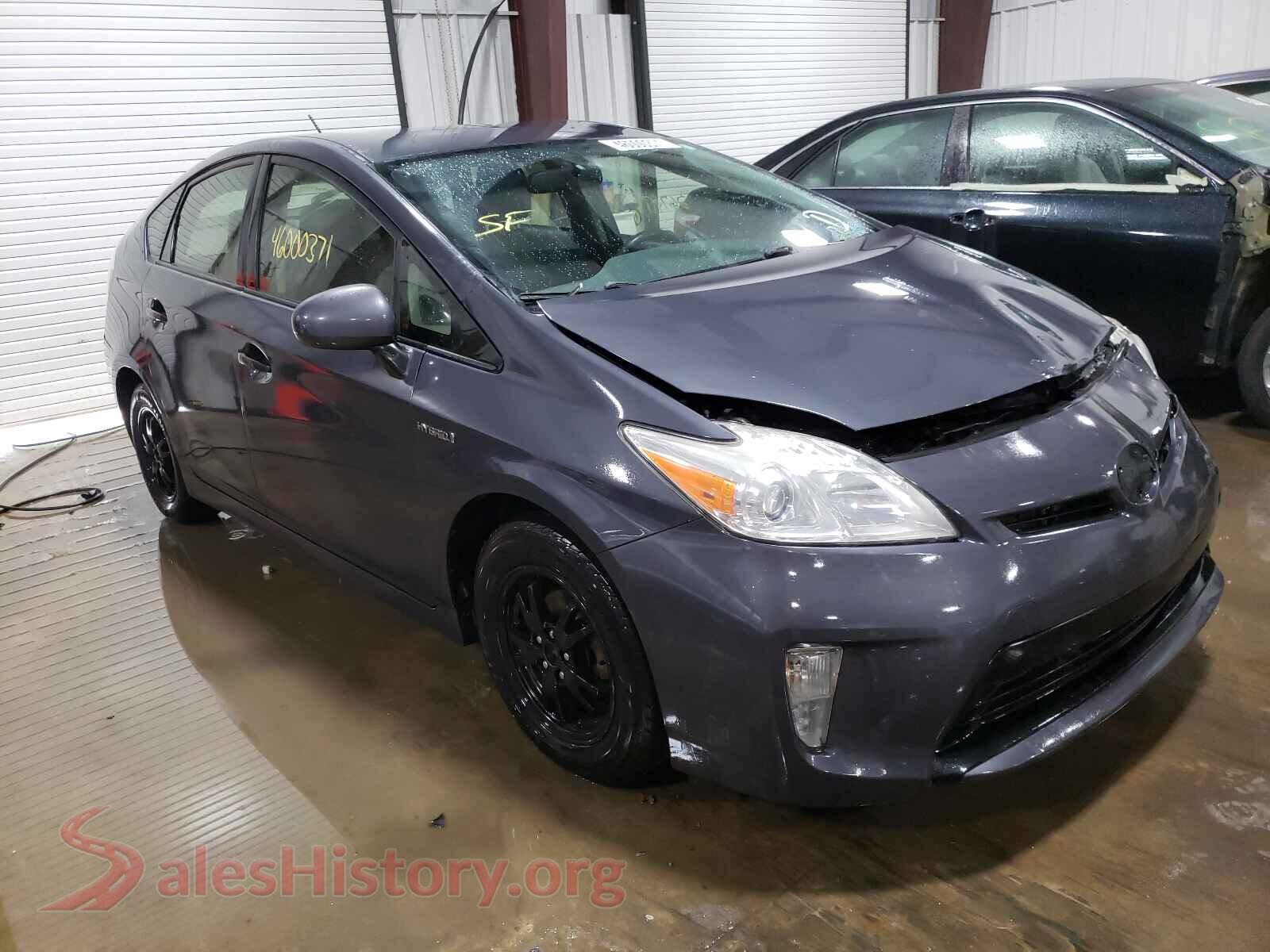 2012 TOYOTA PRIUS — VIN JTDKN3DU9C5435180
