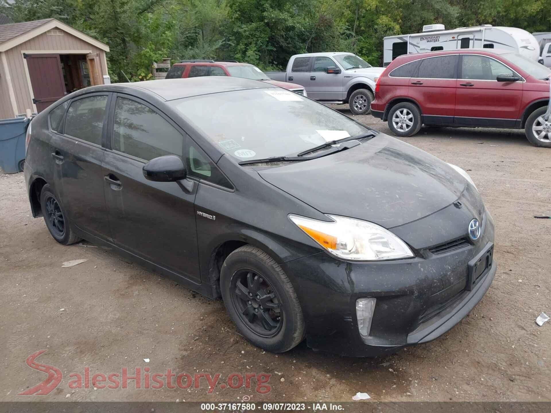 2012 TOYOTA PRIUS — VIN JTDKN3DU9C5521962