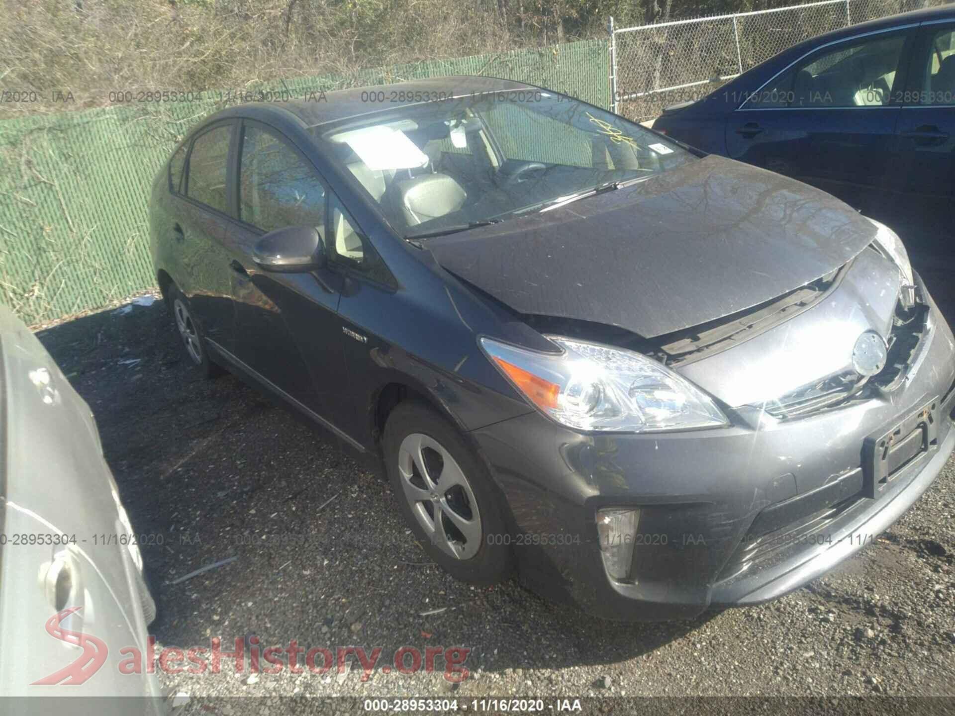 2013 TOYOTA PRIUS — VIN JTDKN3DU9D1642919