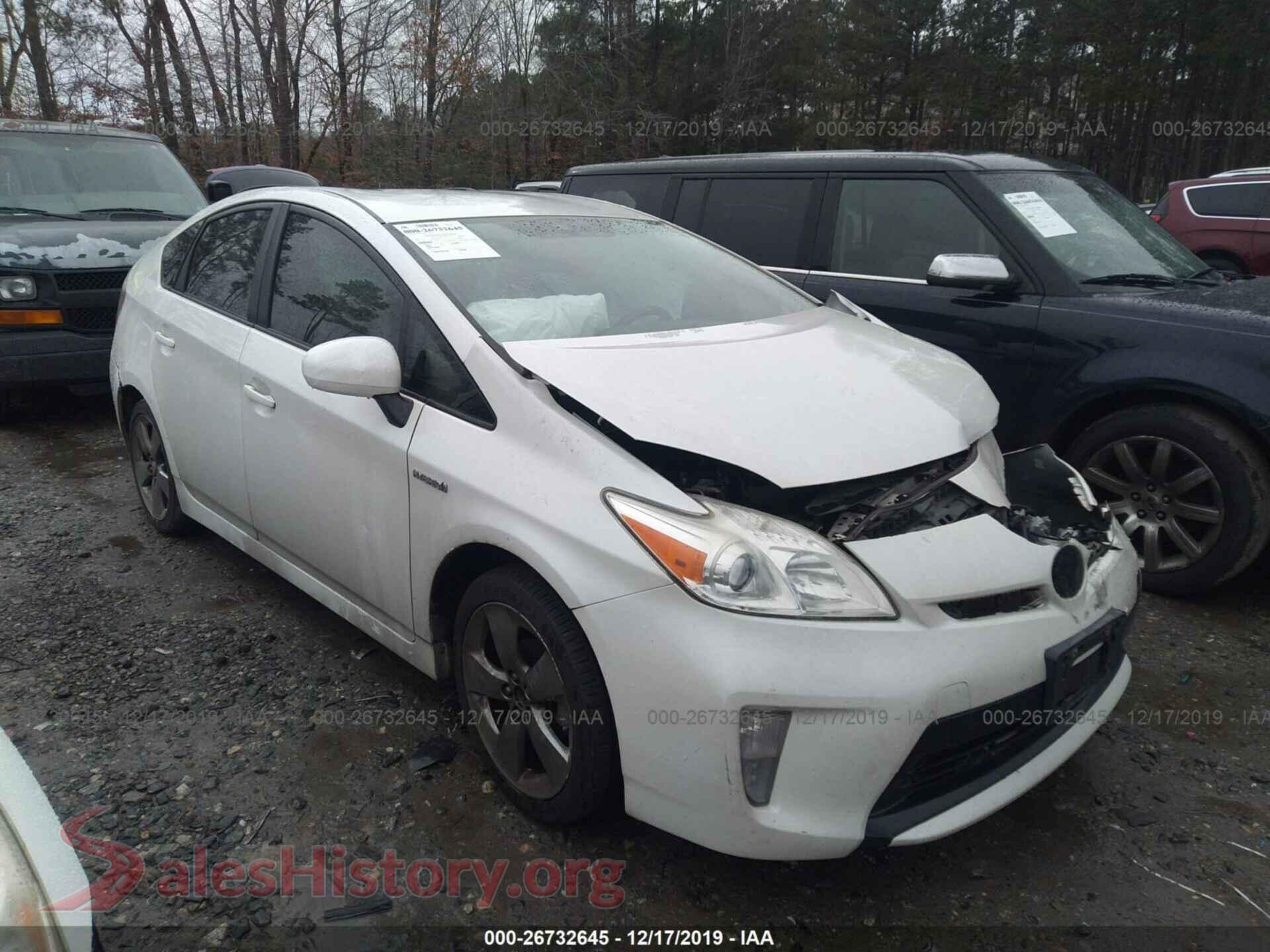 2013 TOYOTA PRIUS — VIN JTDKN3DU9D1663091