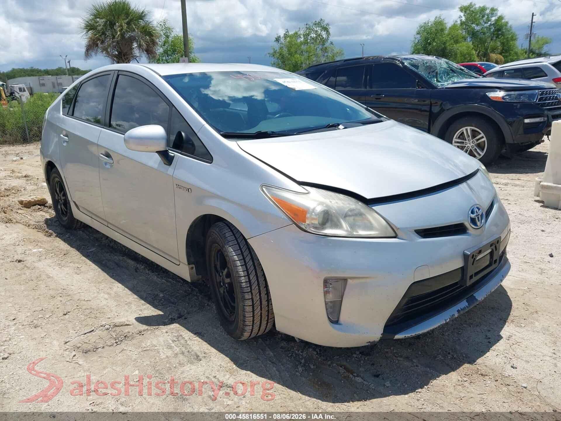 2014 TOYOTA PRIUS — VIN JTDKN3DU9E0361968