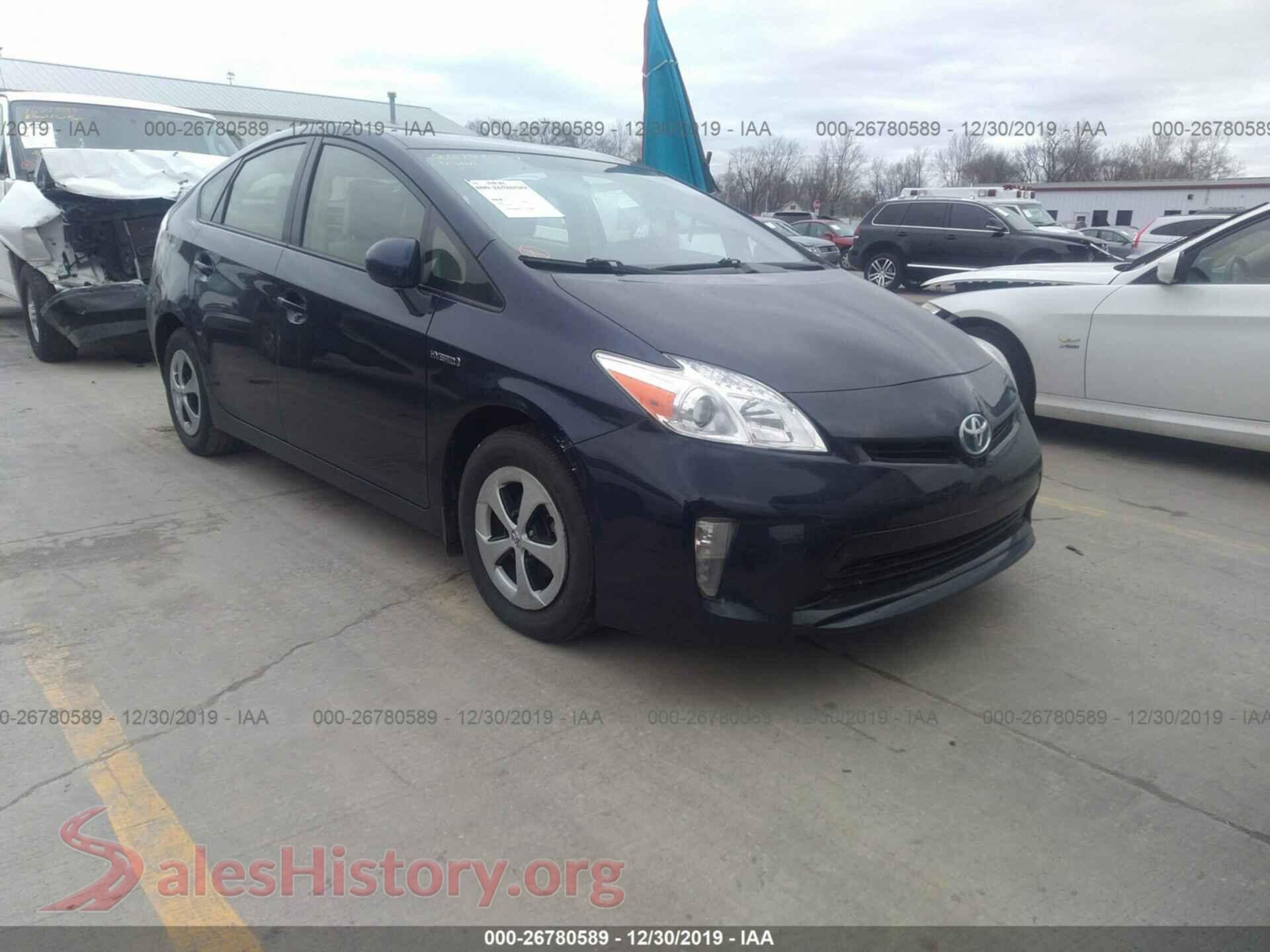 2014 TOYOTA PRIUS — VIN JTDKN3DU9E0368998