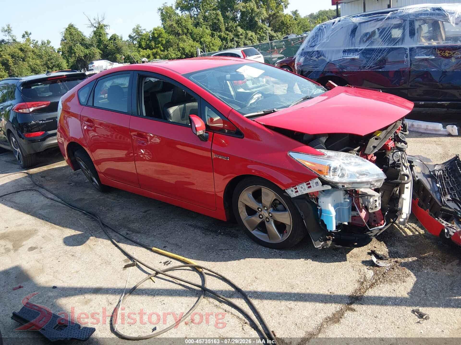 2015 TOYOTA PRIUS — VIN JTDKN3DU9F0397452