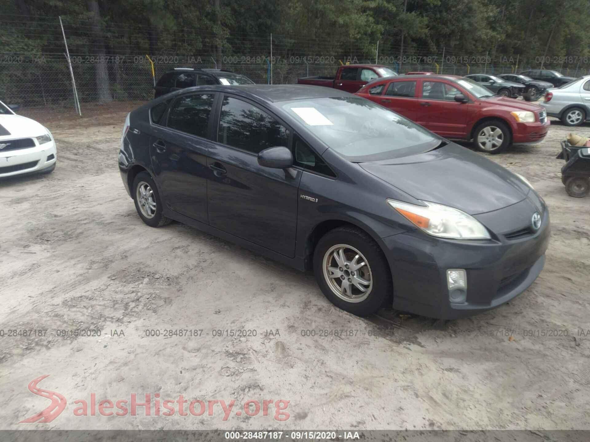 2011 TOYOTA PRIUS — VIN JTDKN3DUXB0279341