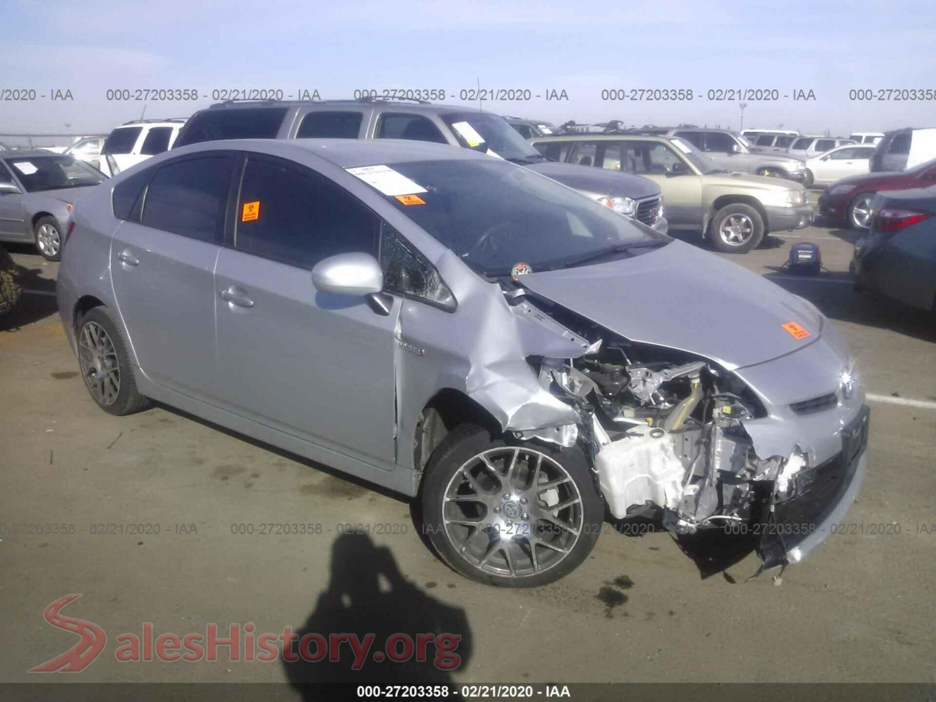 2012 TOYOTA PRIUS — VIN JTDKN3DUXC1515692