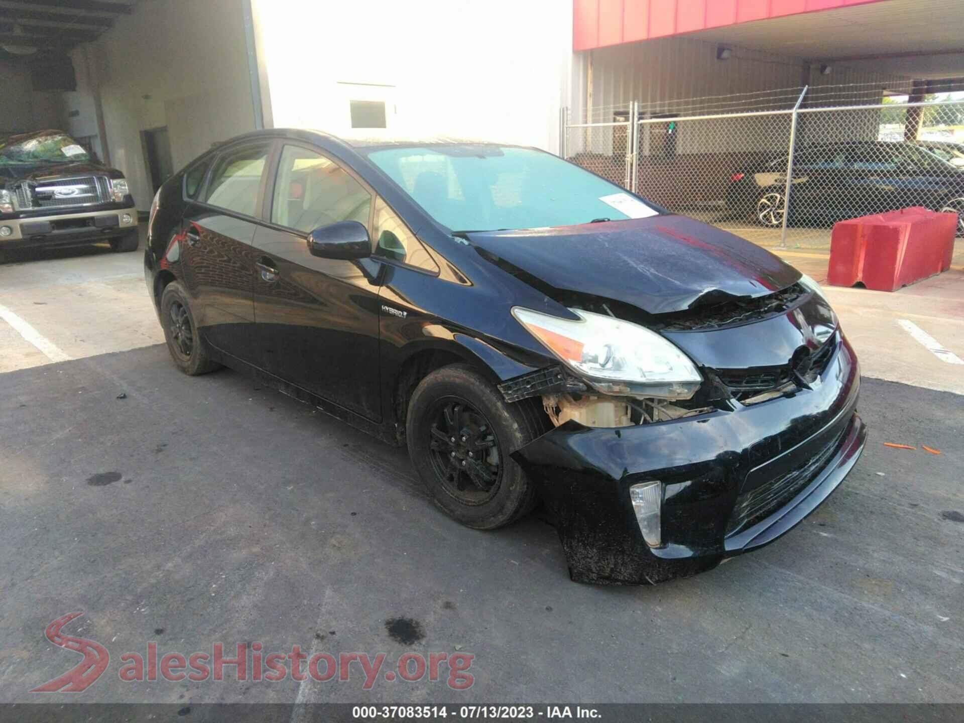 2013 TOYOTA PRIUS — VIN JTDKN3DUXD5645045