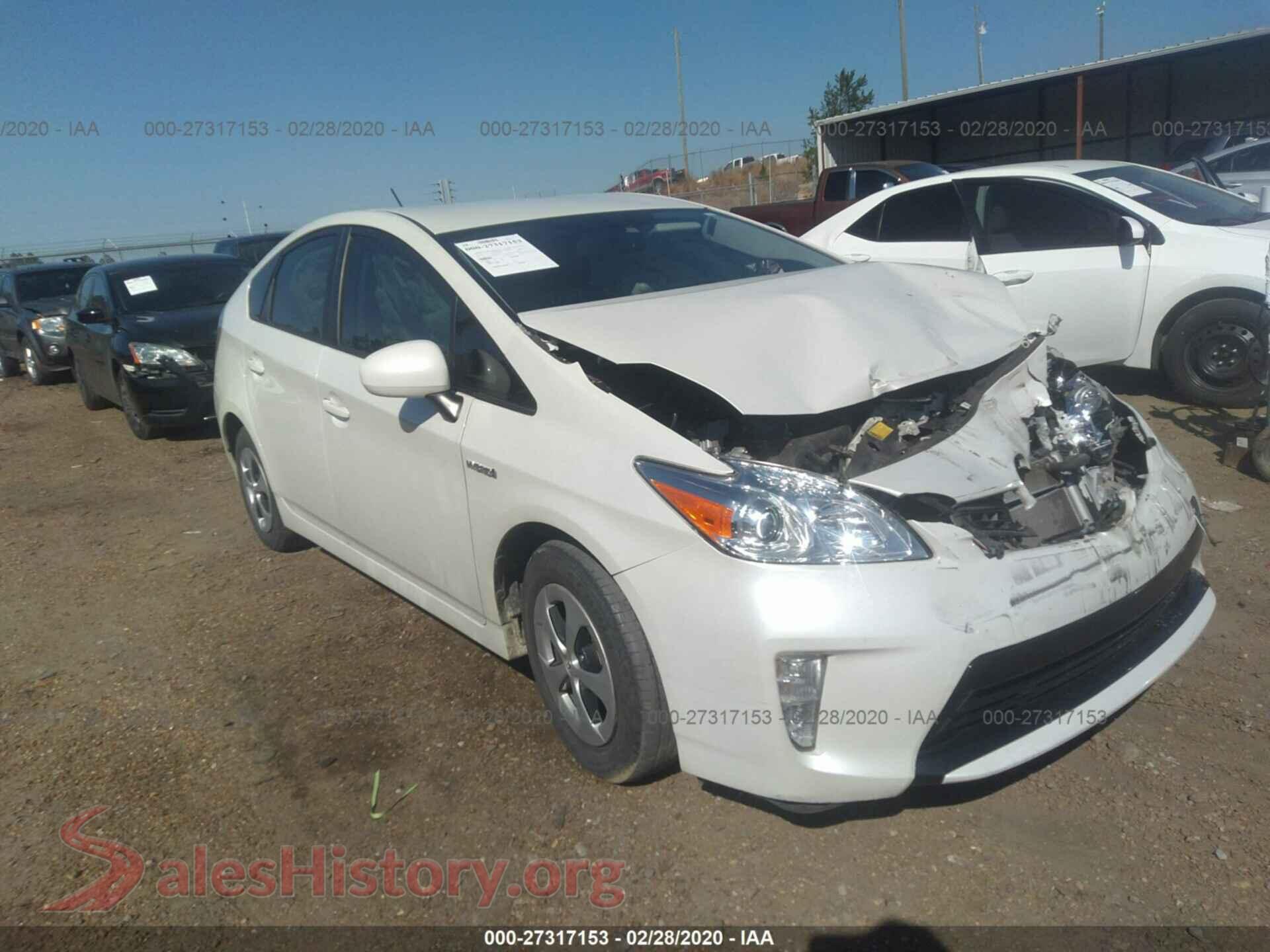 2015 TOYOTA PRIUS — VIN JTDKN3DUXF0425906