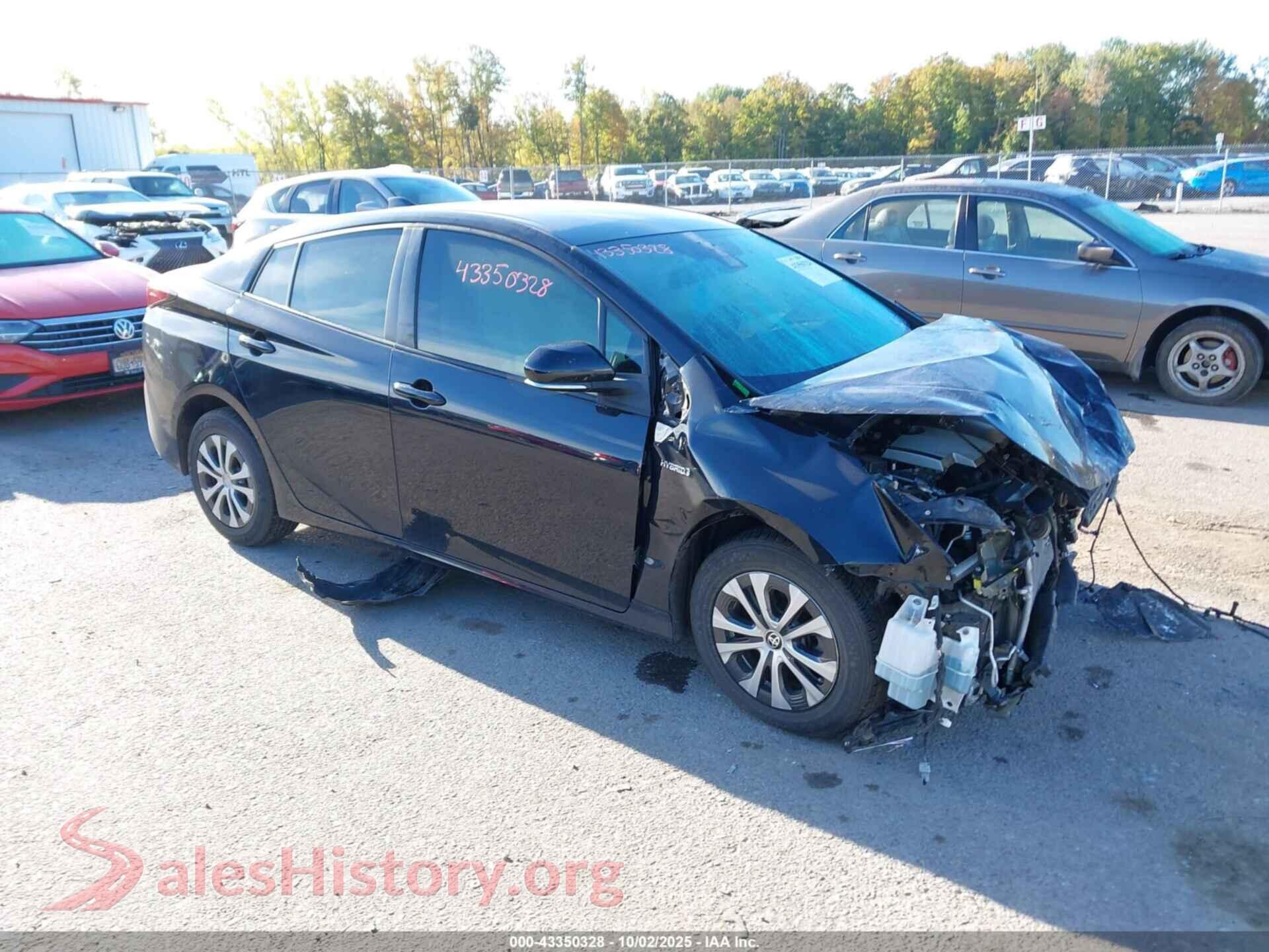 2021 TOYOTA PRIUS — VIN JTDL9MFUXM3028638
