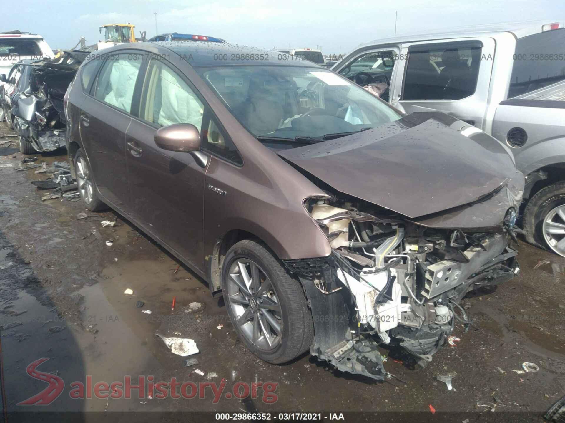 2017 TOYOTA PRIUS V — VIN JTDZN3EU2HJ059627