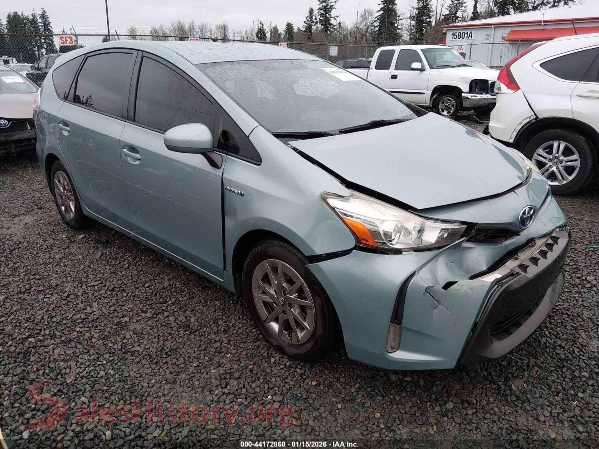 2017 TOYOTA PRIUS V — VIN JTDZN3EU6HJ057654