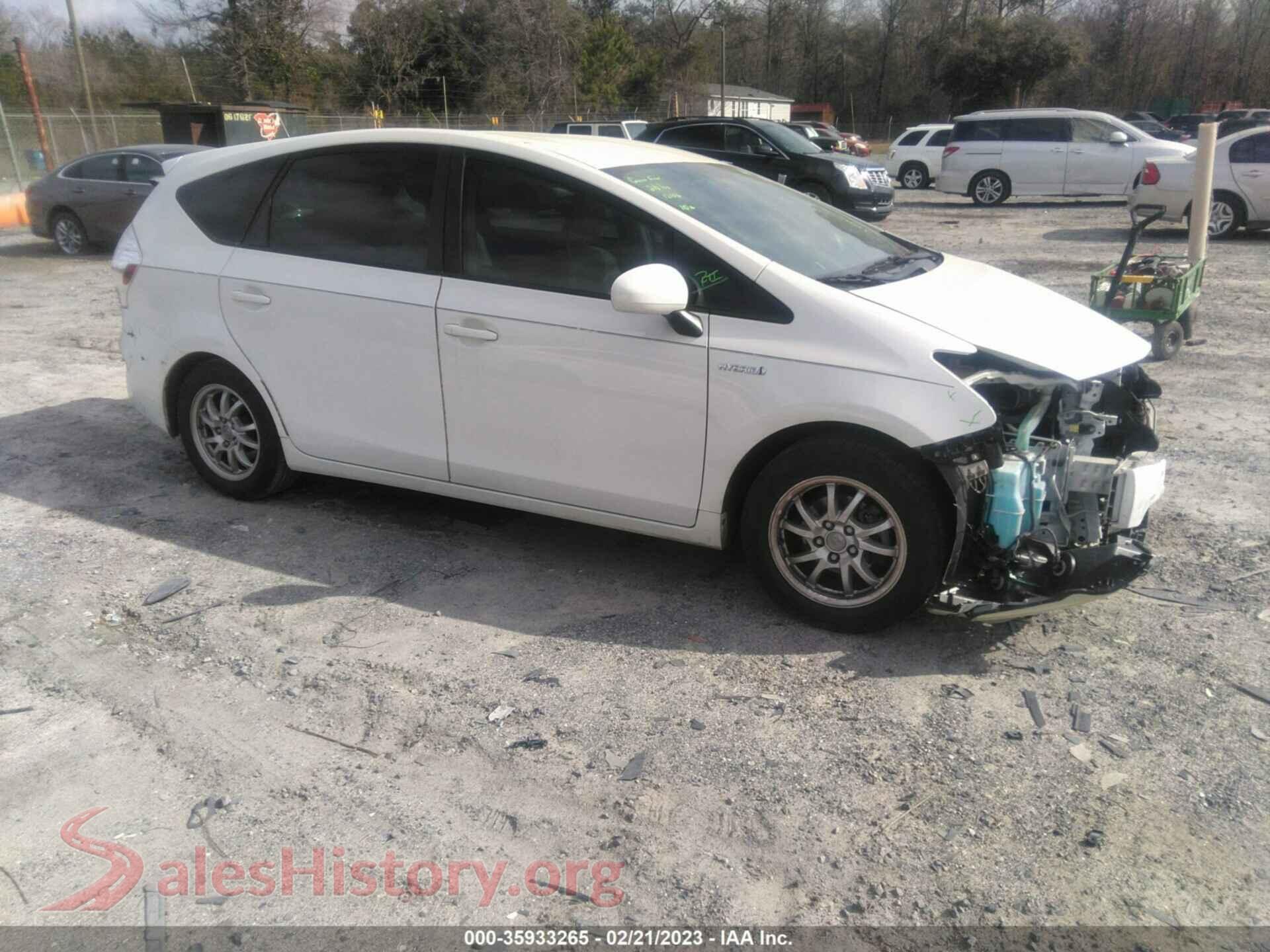 2012 TOYOTA PRIUS V — VIN JTDZN3EU7C3149899