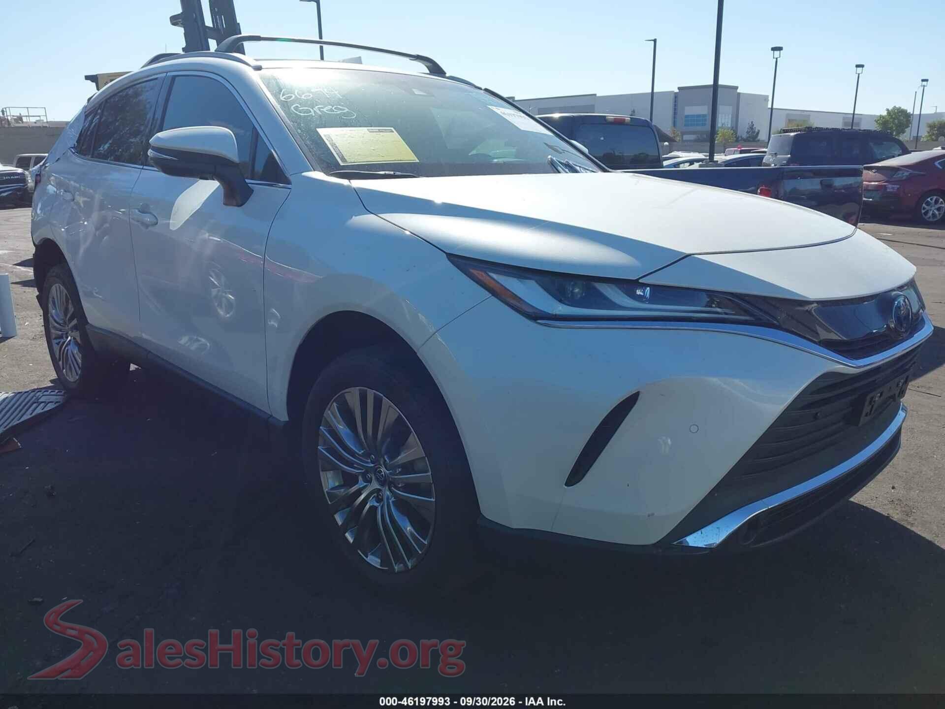 2022 TOYOTA VENZA — VIN JTEAAAAH0NJ096589