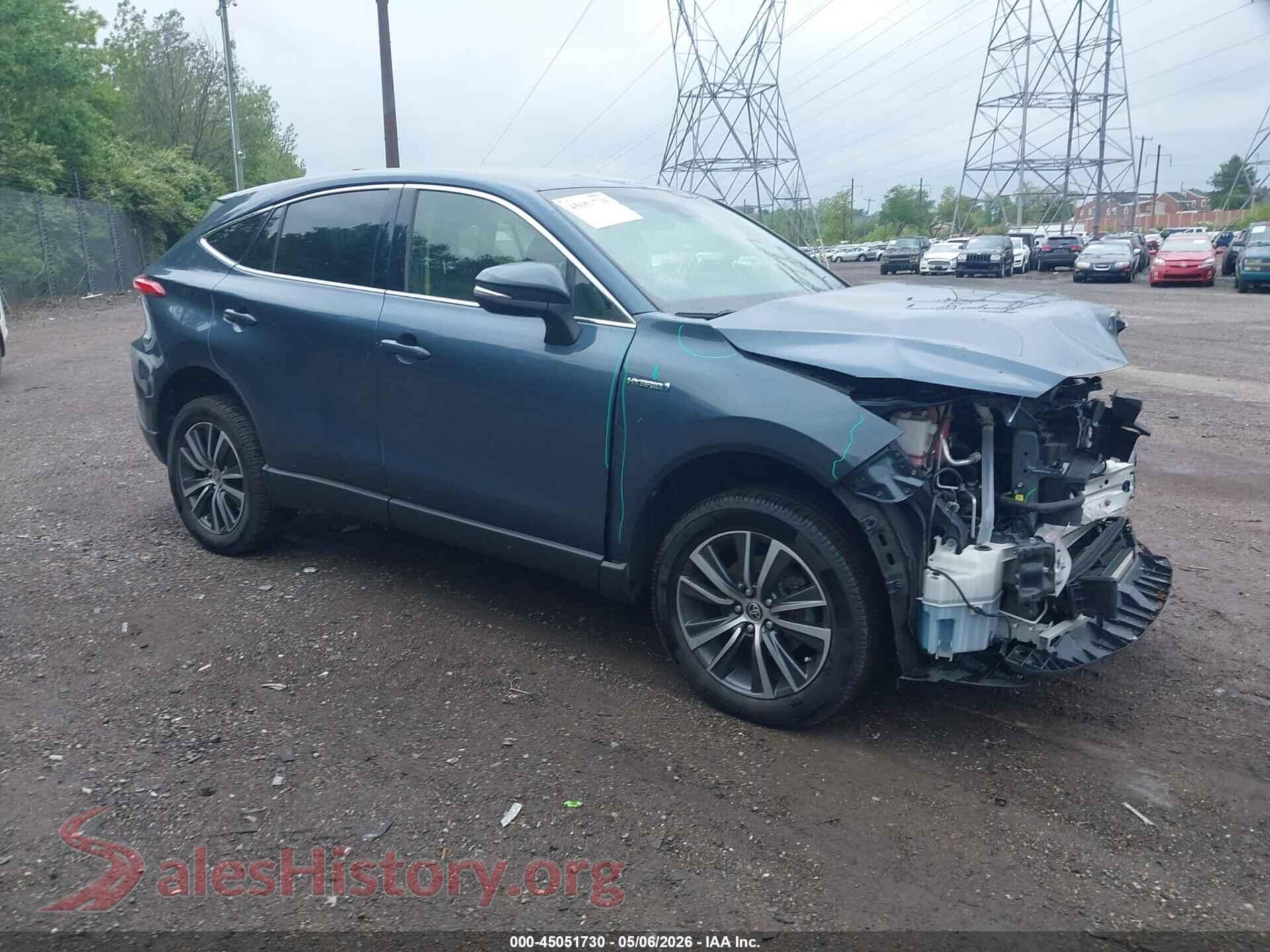 2021 TOYOTA VENZA — VIN JTEAAAAH1MJ037095