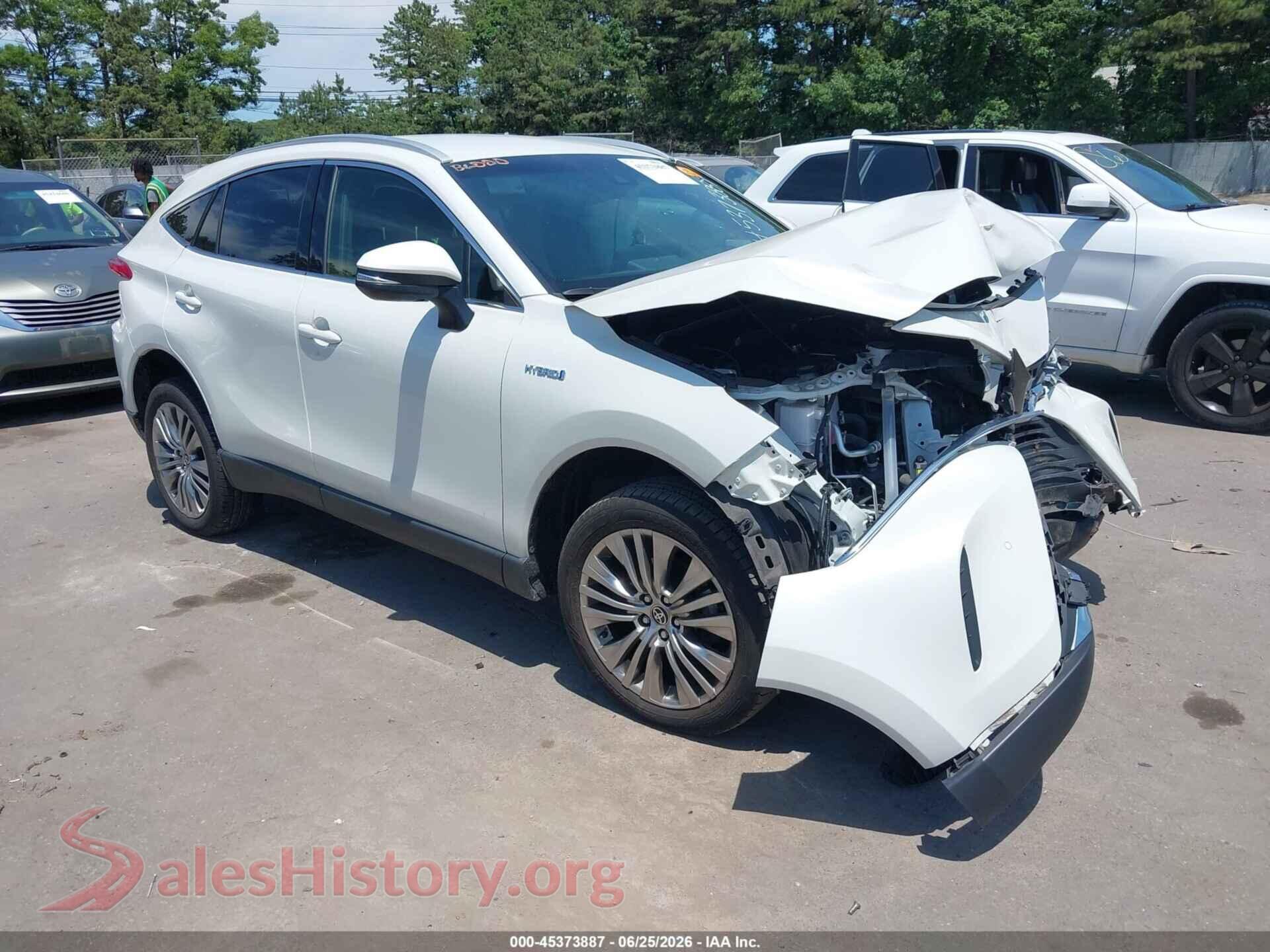 2021 TOYOTA VENZA — VIN JTEAAAAH2MJ077167