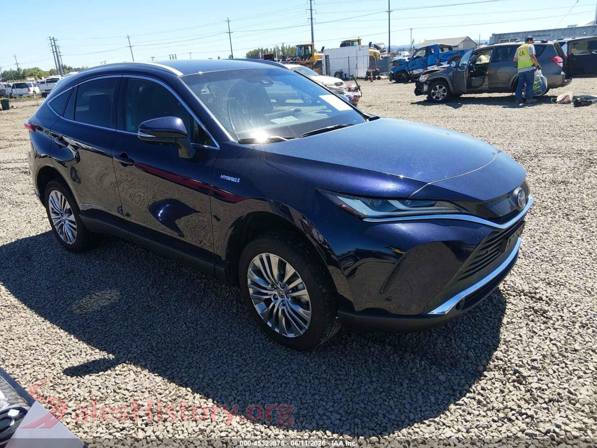 2021 TOYOTA VENZA — VIN JTEAAAAH3MJ018130