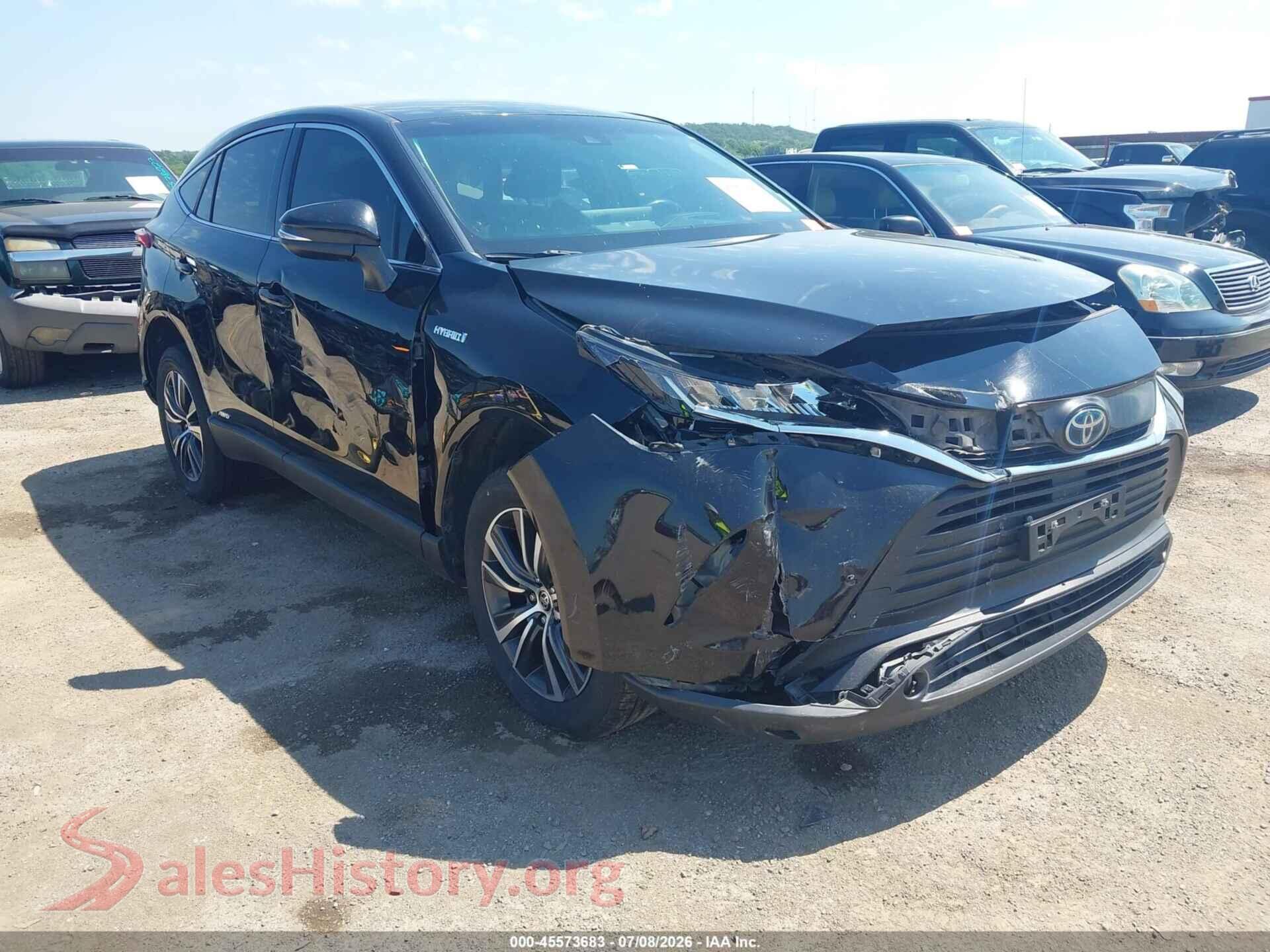 2021 TOYOTA VENZA — VIN JTEAAAAH4MJ000784