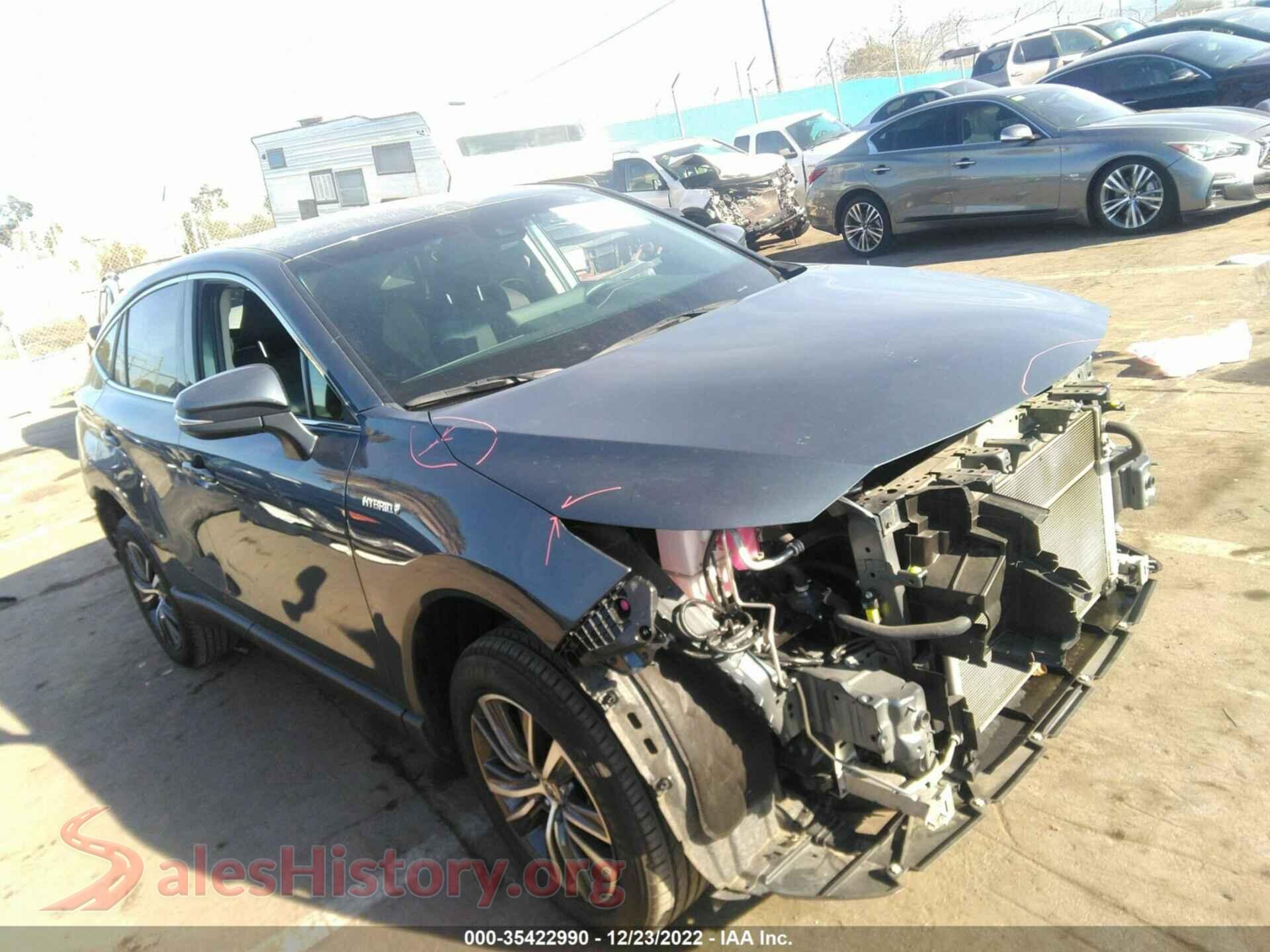 2021 TOYOTA VENZA — VIN JTEAAAAH5MJ087076