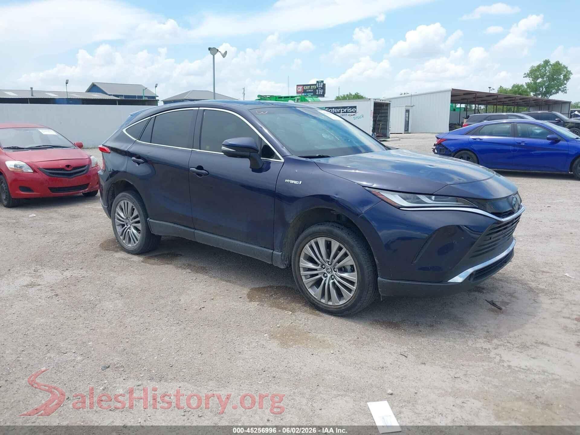 2021 TOYOTA VENZA — VIN JTEAAAAH6MJ082033