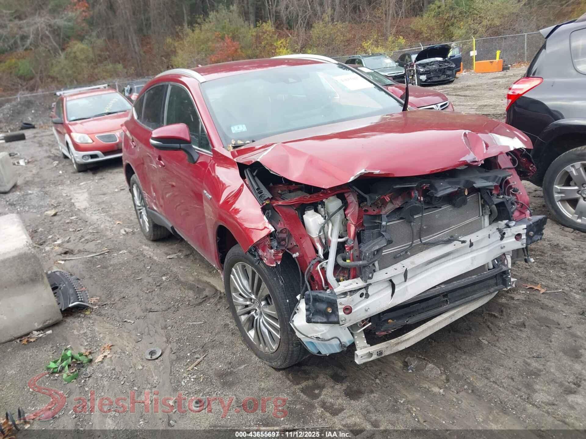 2021 TOYOTA VENZA — VIN JTEAAAAH7MJ012525