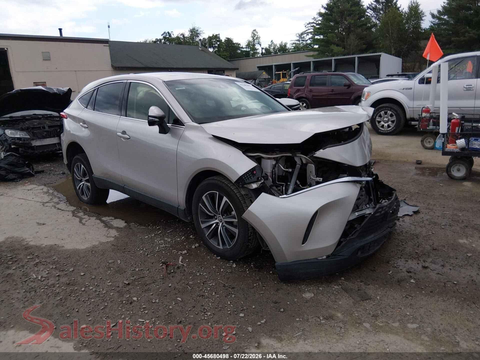 2022 TOYOTA VENZA — VIN JTEAAAAH8NJ109167