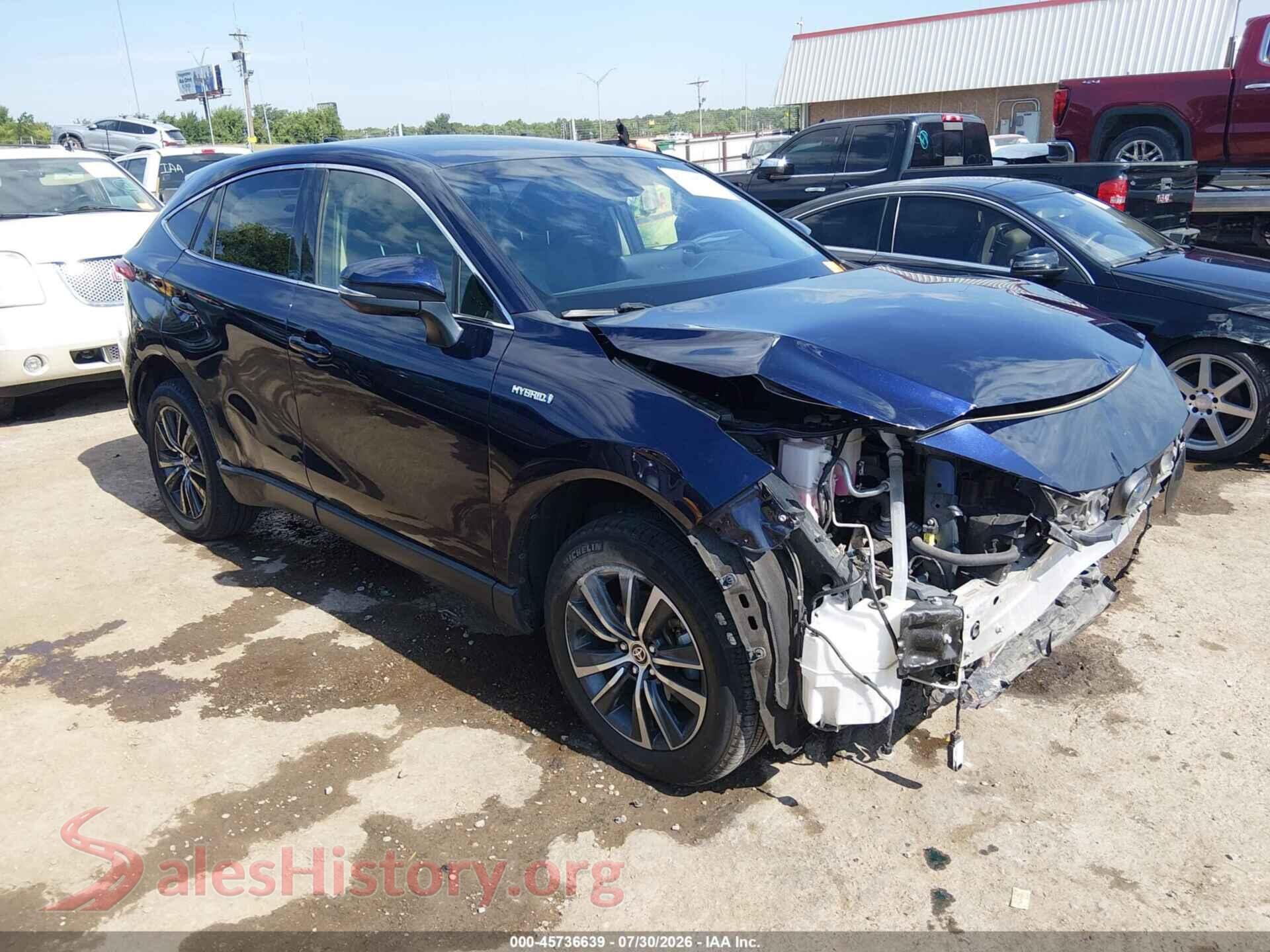 2021 TOYOTA VENZA — VIN JTEAAAAH9MJ001817