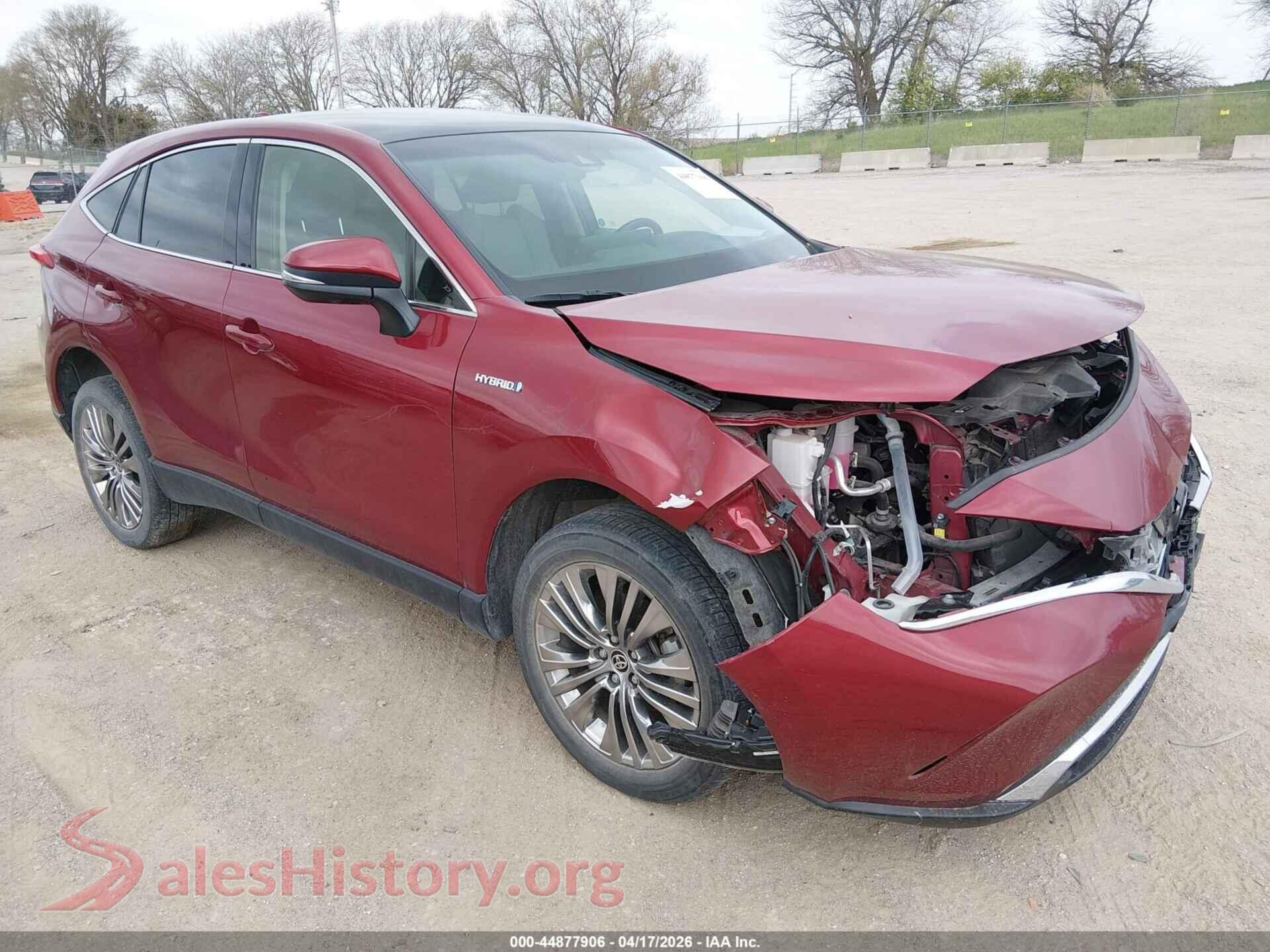 2021 TOYOTA VENZA — VIN JTEAAAAH9MJ046465