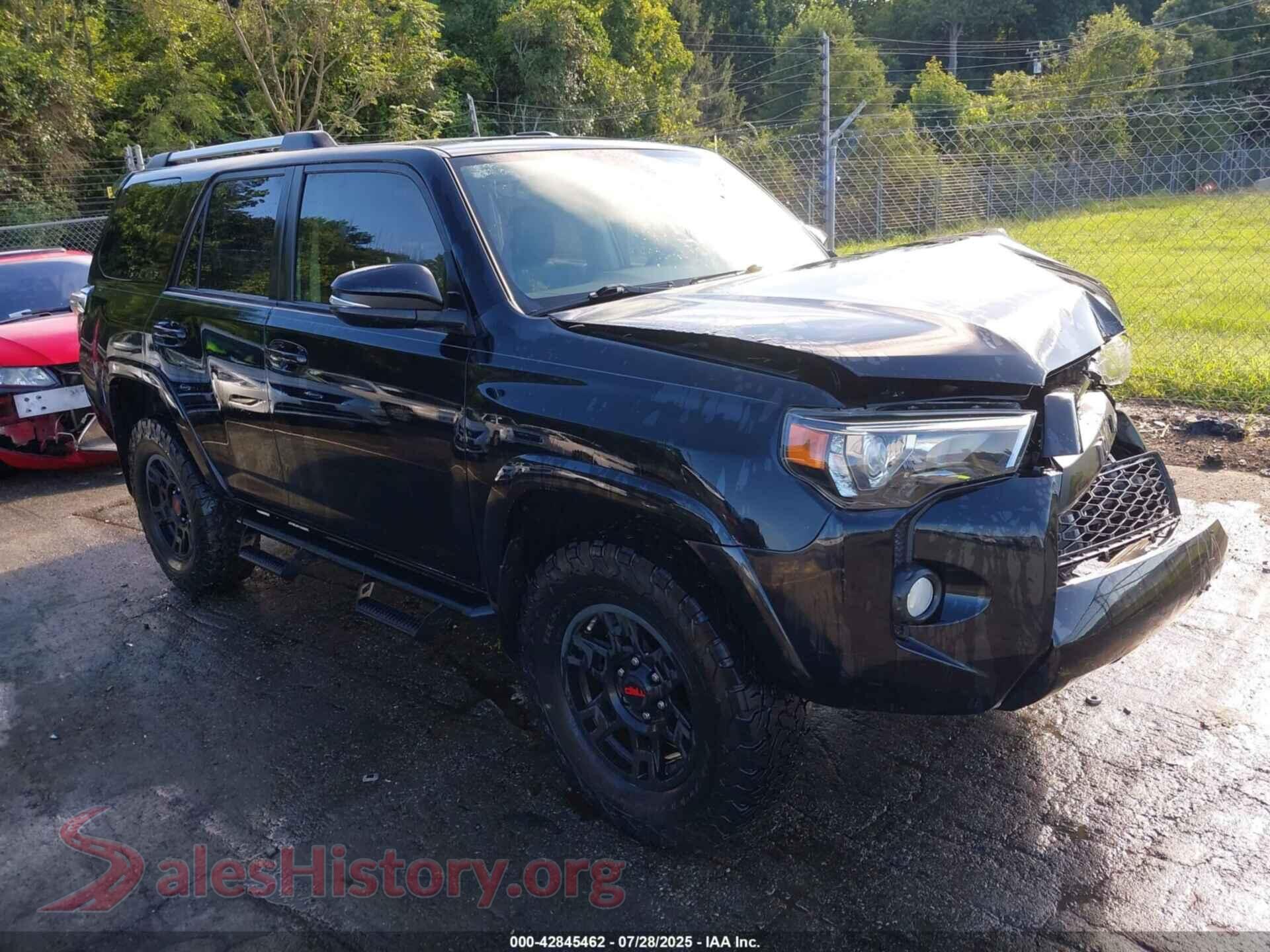 2019 TOYOTA 4RUNNER — VIN JTEBU5JR2K5691623