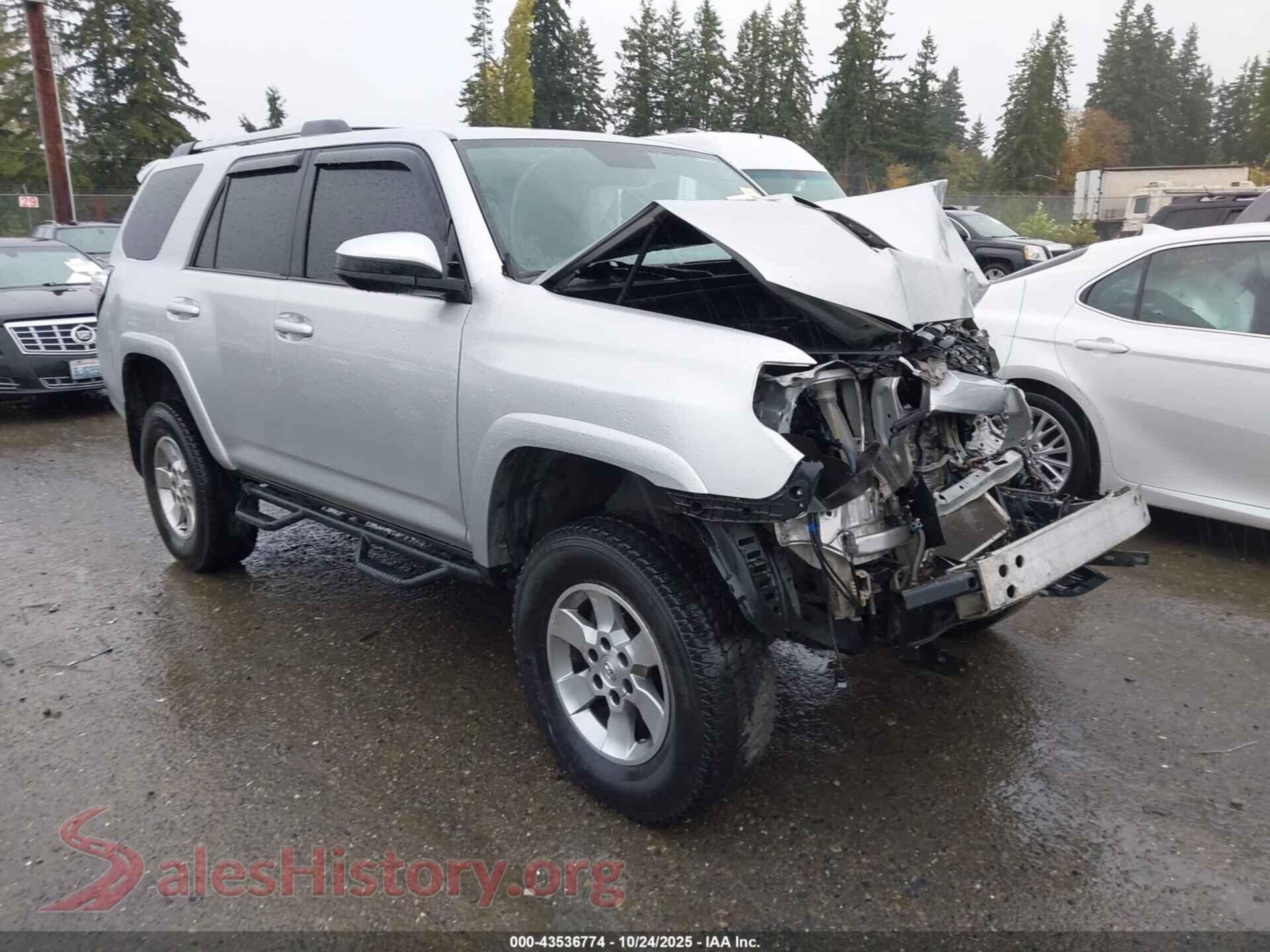 2016 TOYOTA 4RUNNER — VIN JTEBU5JR3G5325211