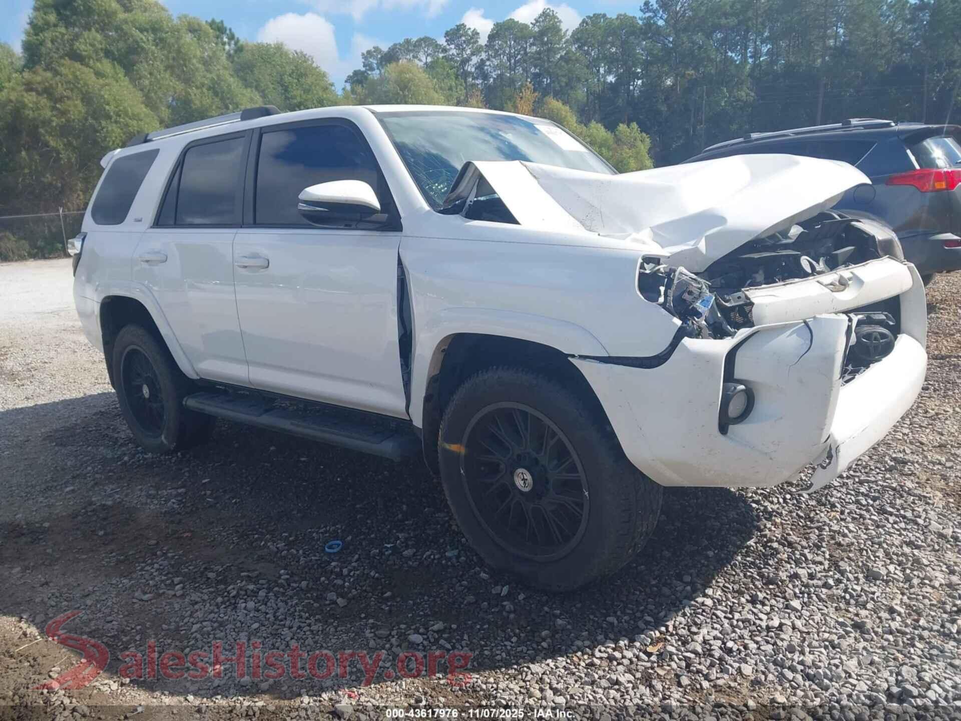 2019 TOYOTA 4RUNNER — VIN JTEBU5JR3K5702614