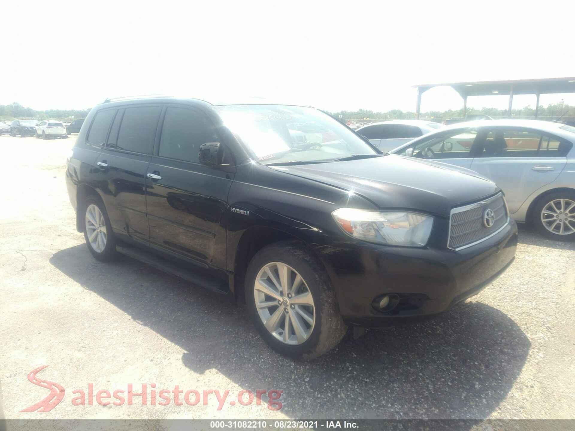 2009 TOYOTA HIGHLANDER HYBRID — VIN JTEEW44A692034133