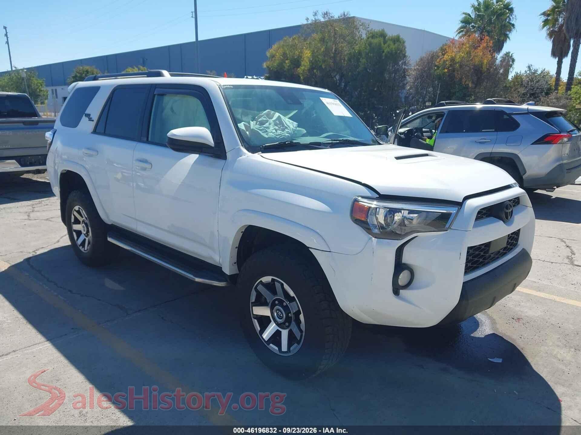 2022 TOYOTA 4RUNNER — VIN JTERU5JR2N6044121