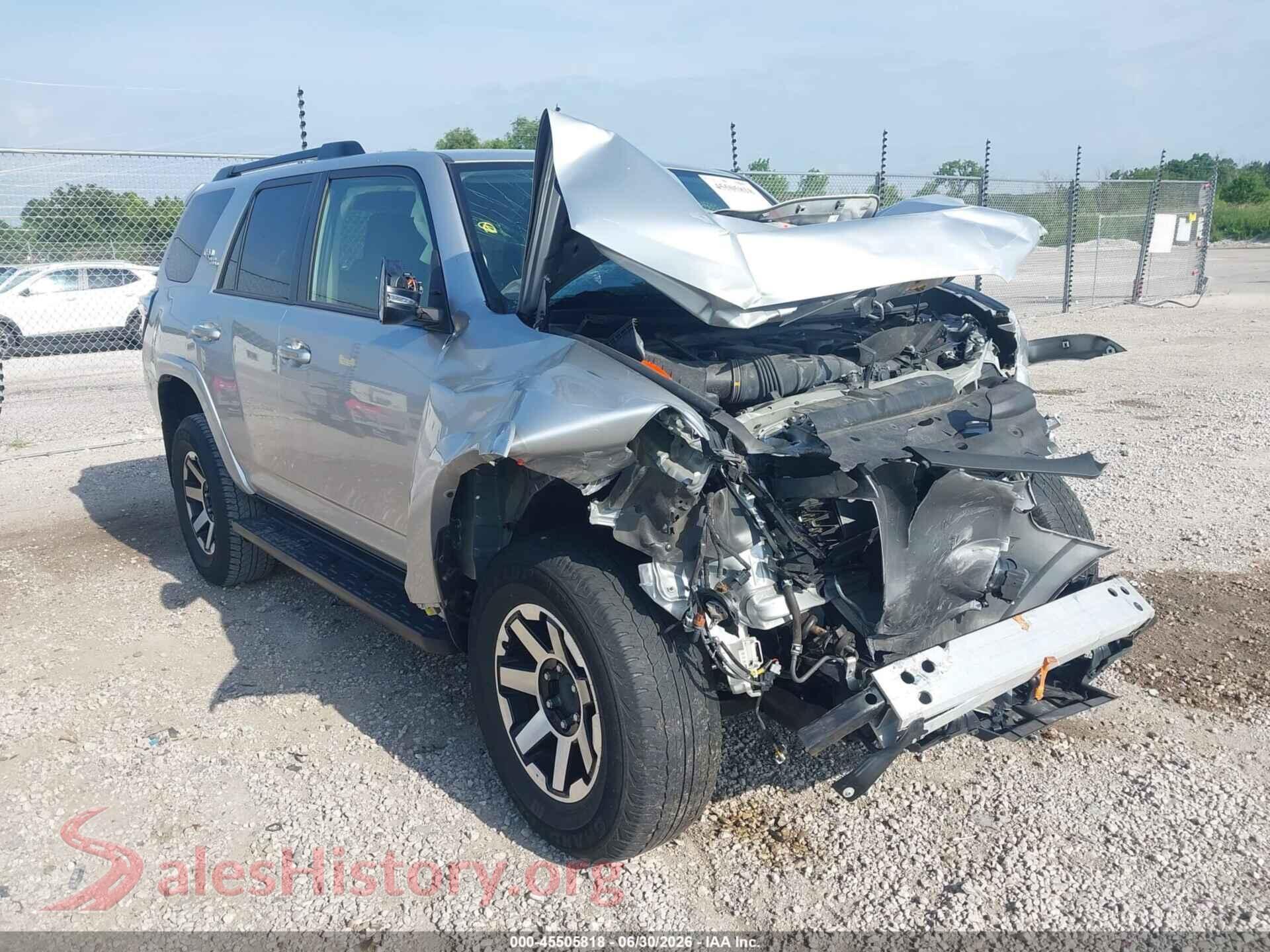 2022 TOYOTA 4RUNNER — VIN JTERU5JR4N5988797