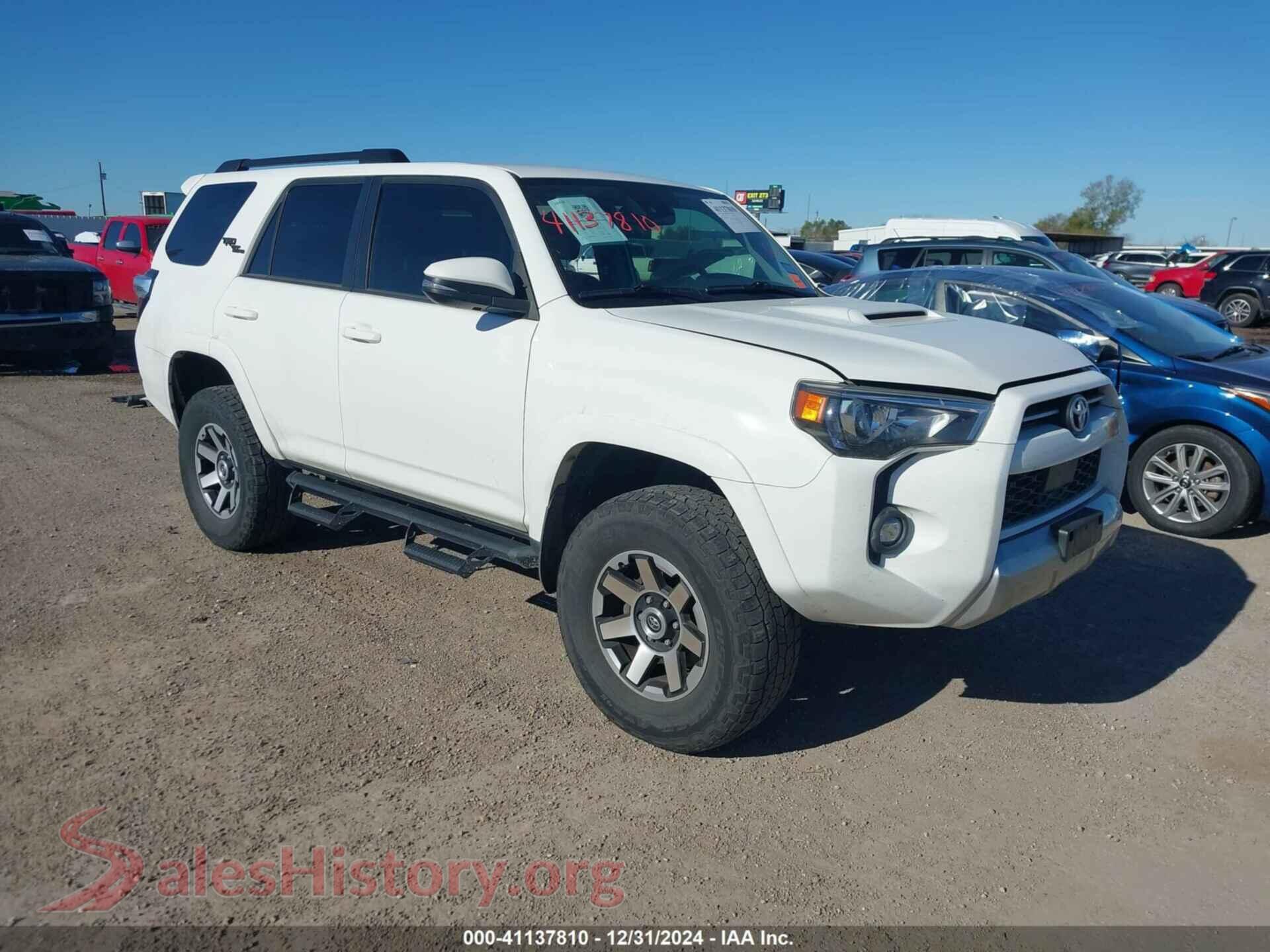 2021 TOYOTA 4RUNNER — VIN JTERU5JR5M5883572