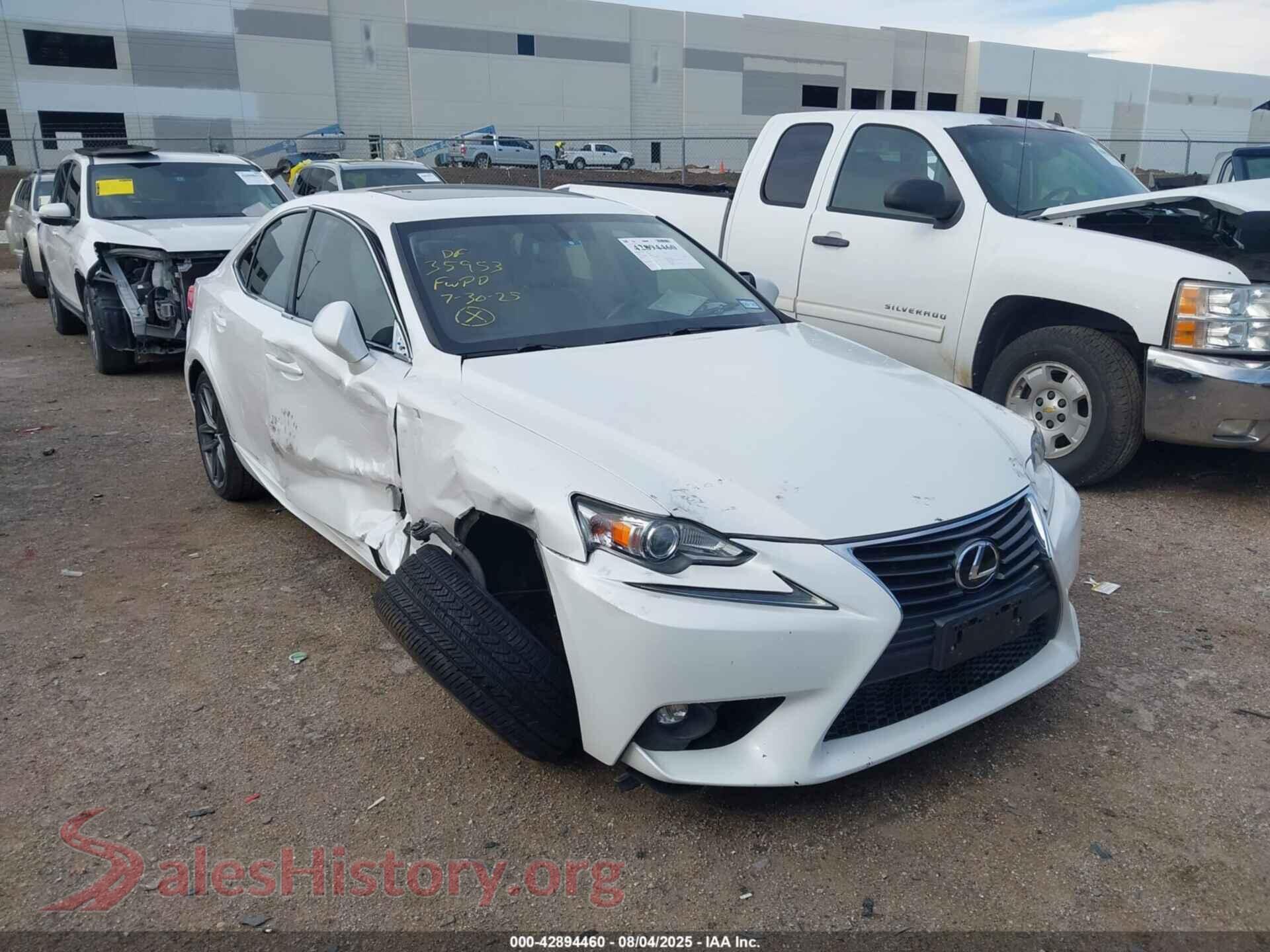 2016 LEXUS IS 200T — VIN JTHBA1D27G5023004