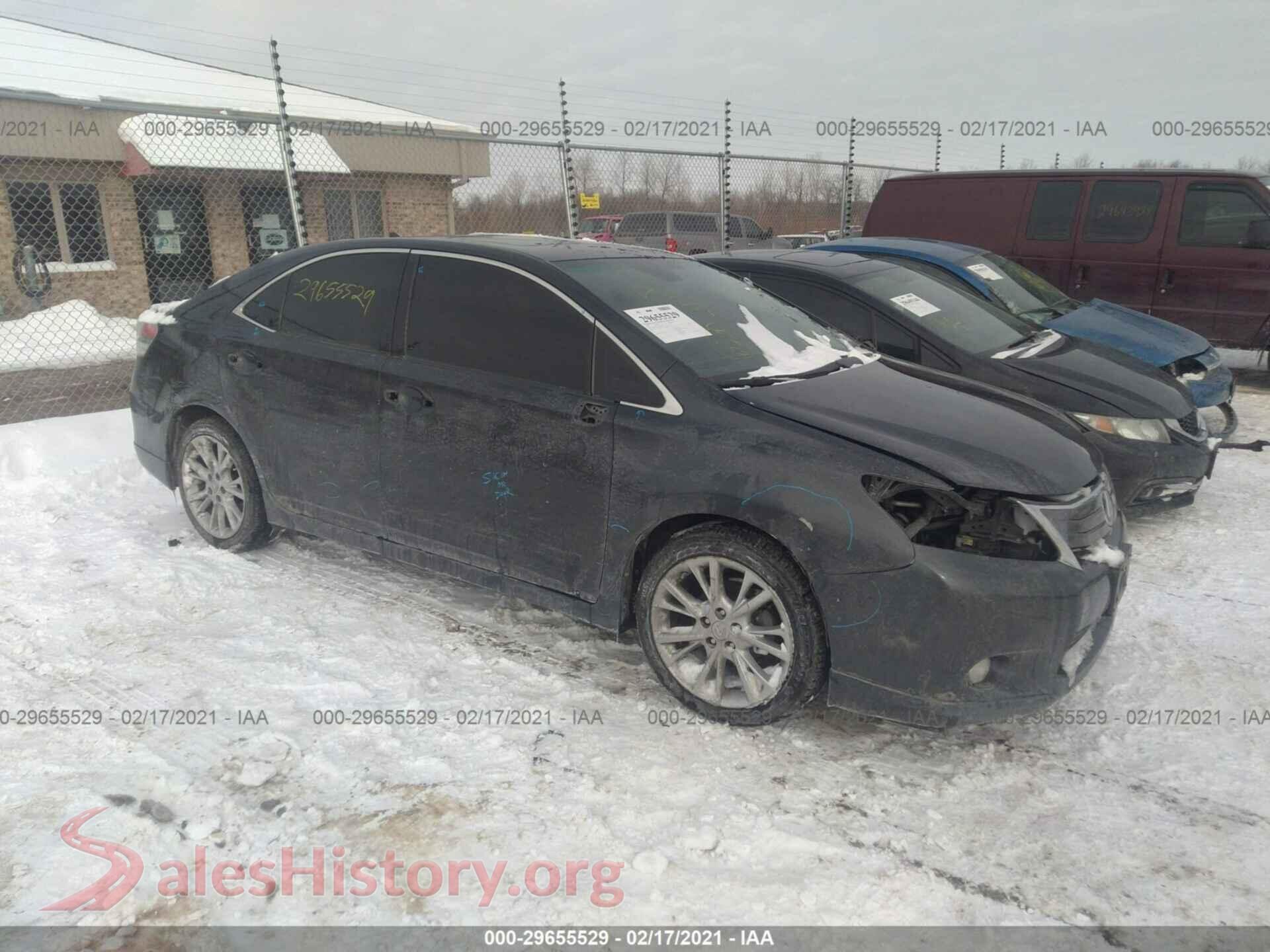 2010 LEXUS HS 250H — VIN JTHBB1BA7A2037548