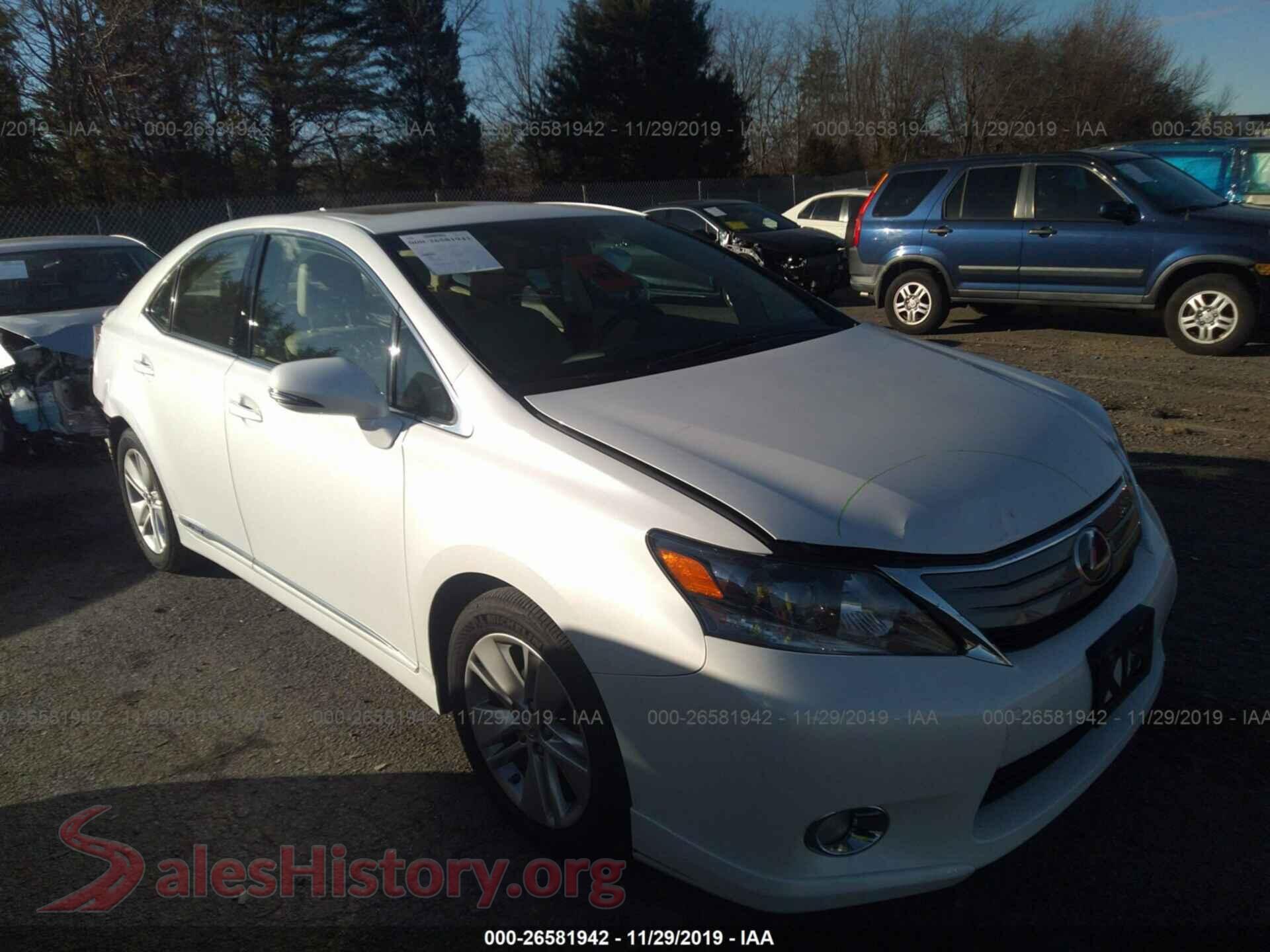2011 LEXUS HS — VIN JTHBB1BA7B2043819