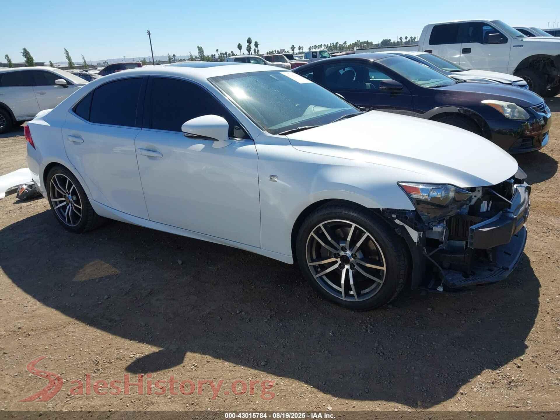 2016 LEXUS IS 350 — VIN JTHBE1D25G5028528