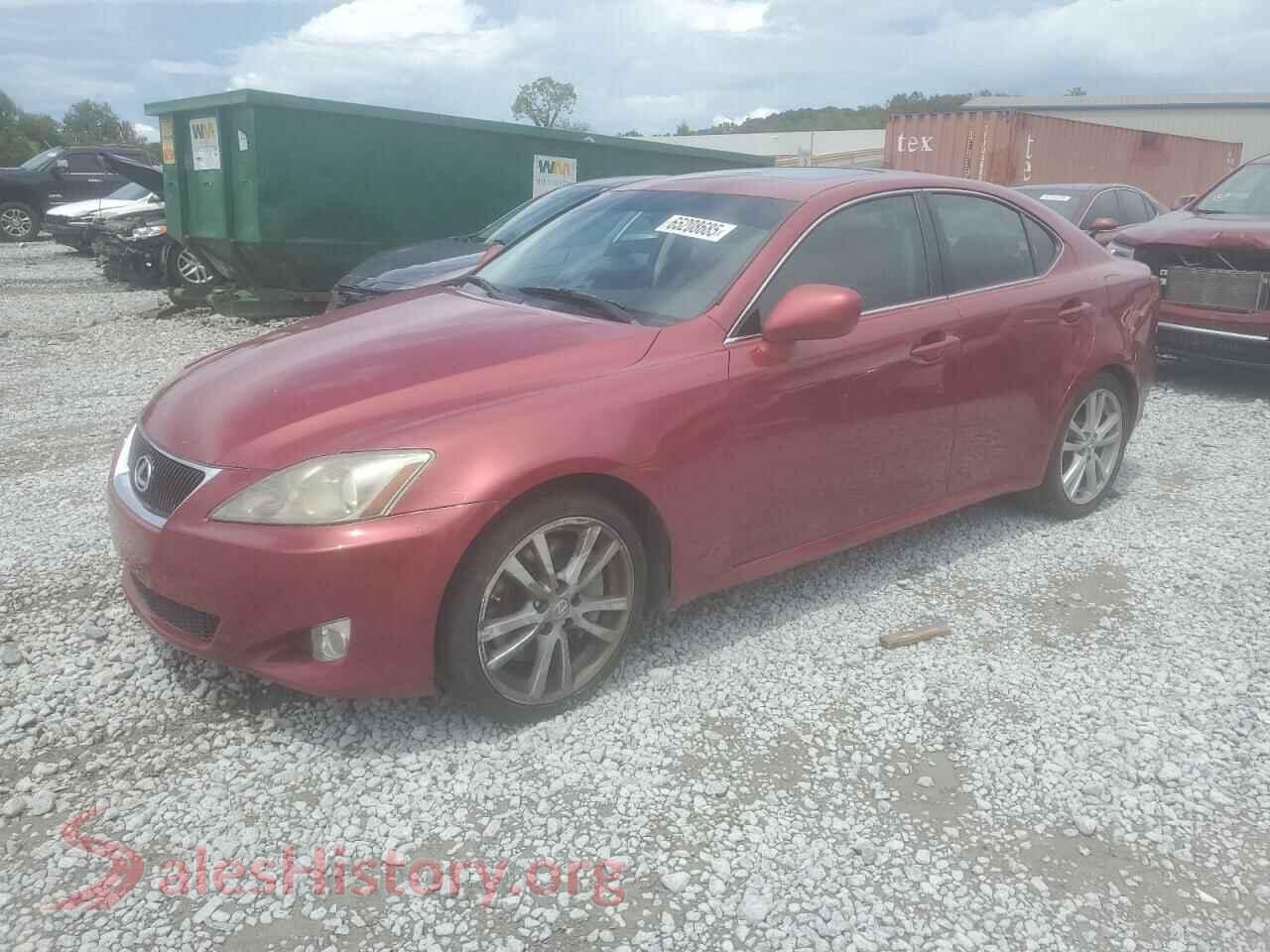 2007 LEXUS IS — VIN JTHBE262875014805