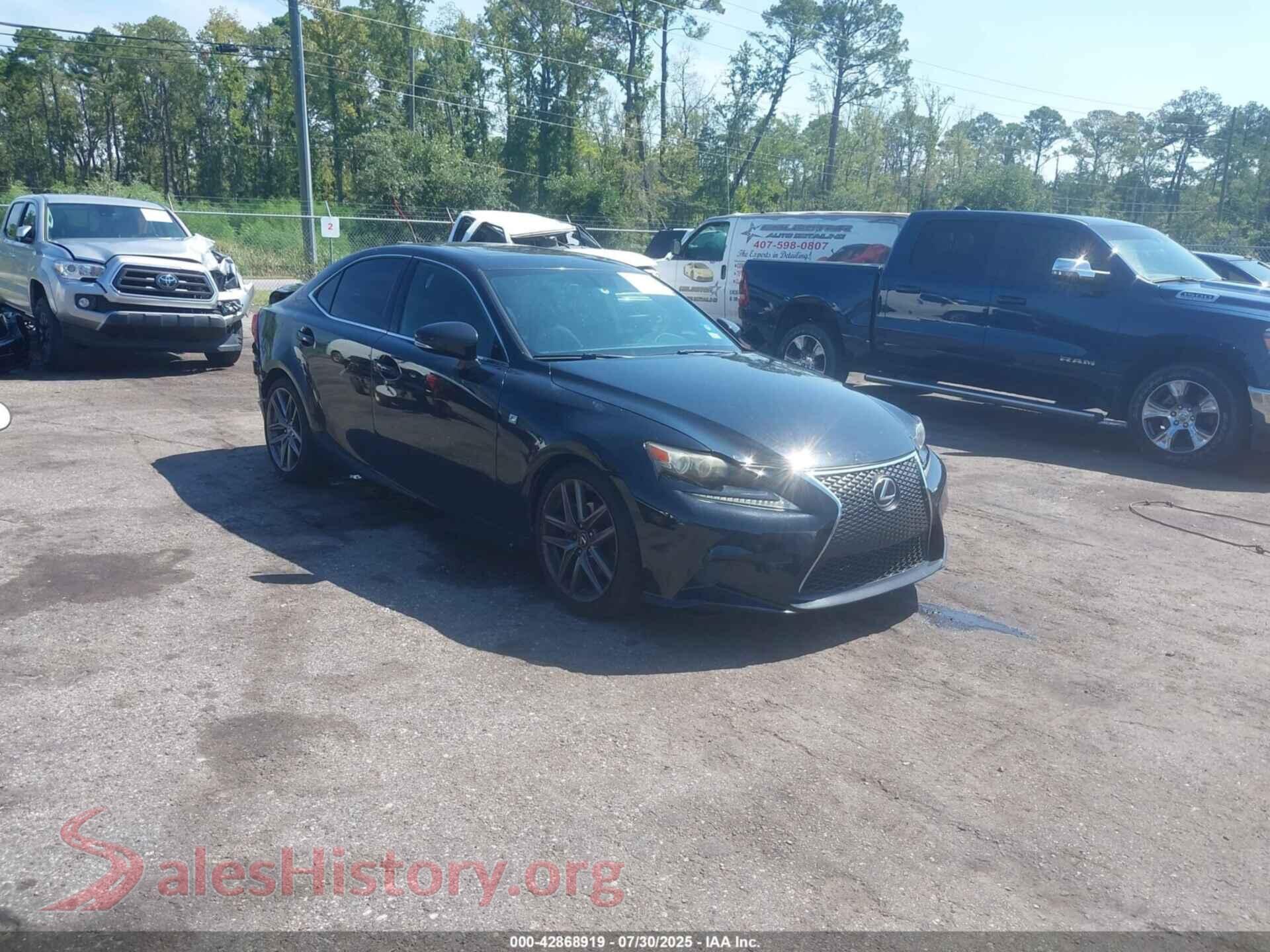 2014 LEXUS IS 250 — VIN JTHBF1D25E5038843