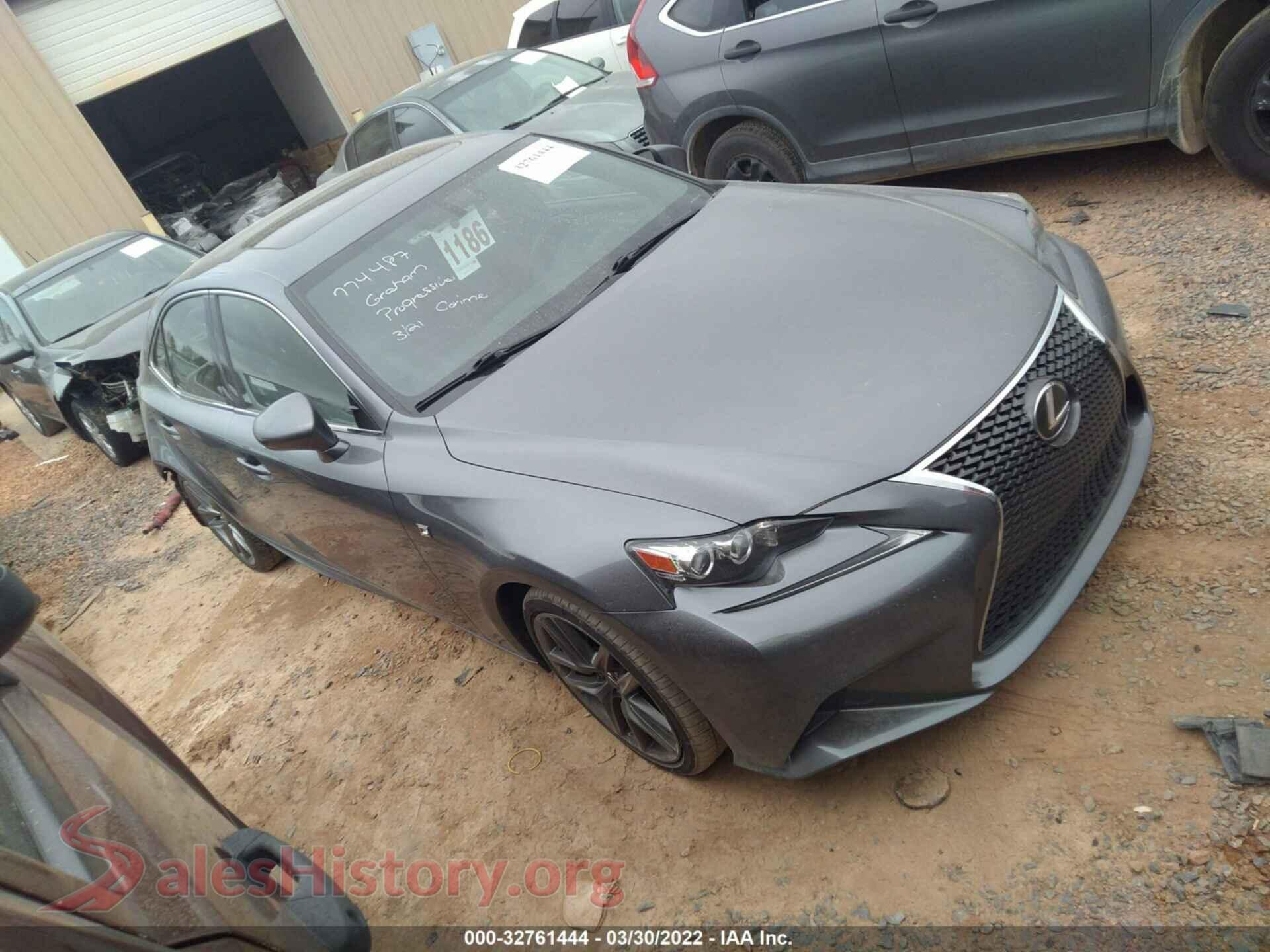 2015 LEXUS IS 250 — VIN JTHBF1D25F5052615