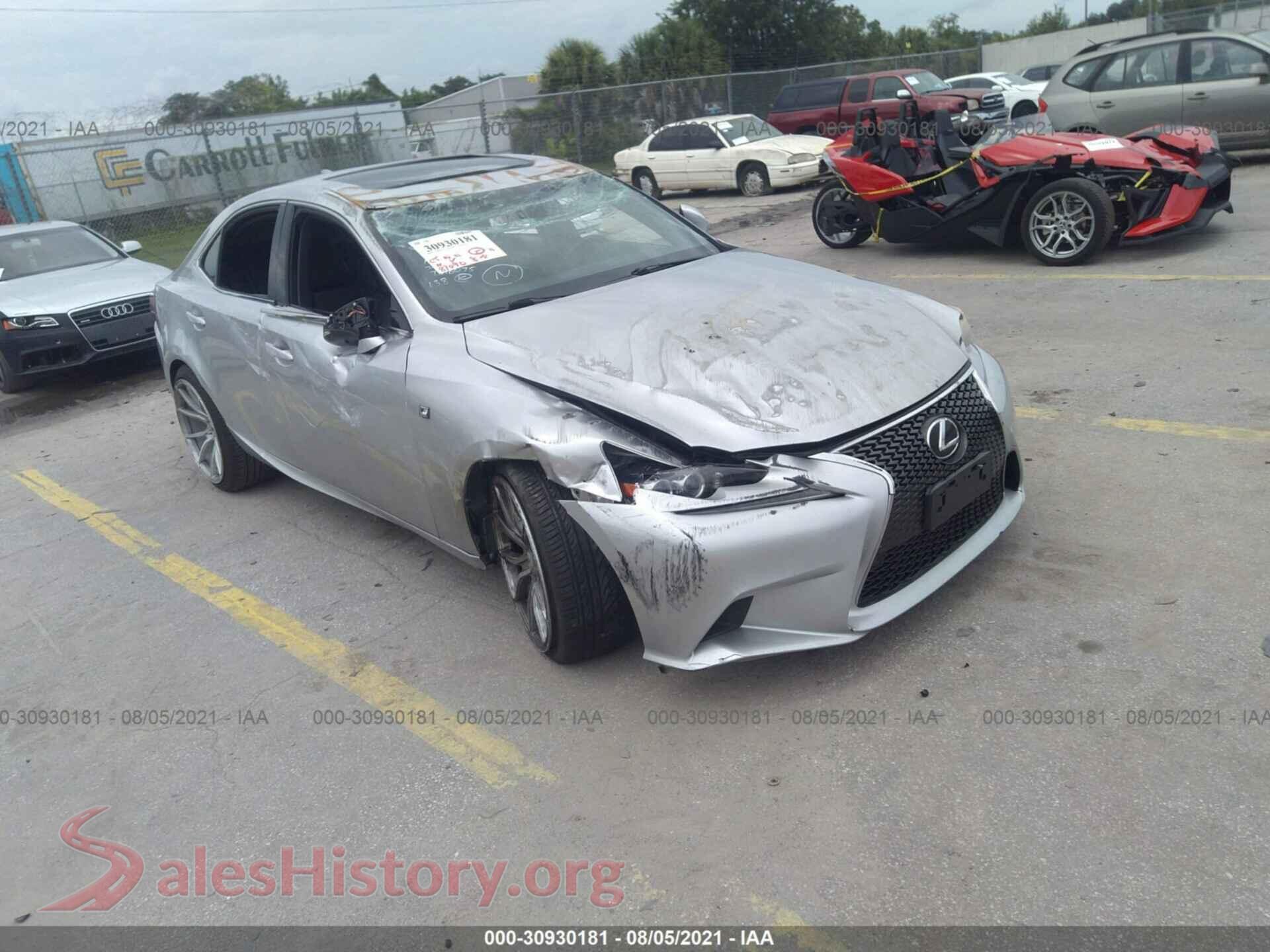 2014 LEXUS IS 250 — VIN JTHBF1D27E5016665