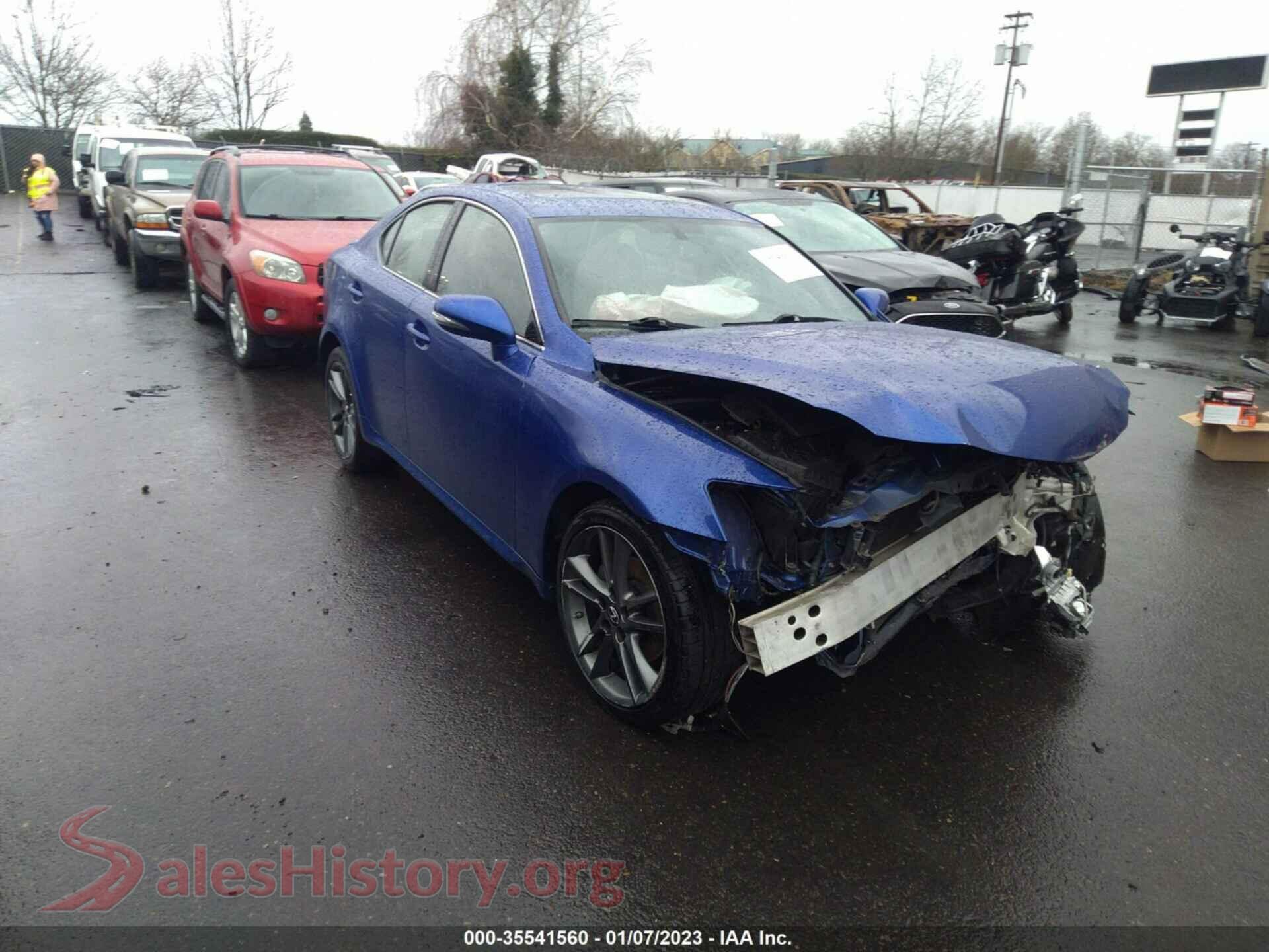 2012 LEXUS IS 250 — VIN JTHBF5C24C5166349